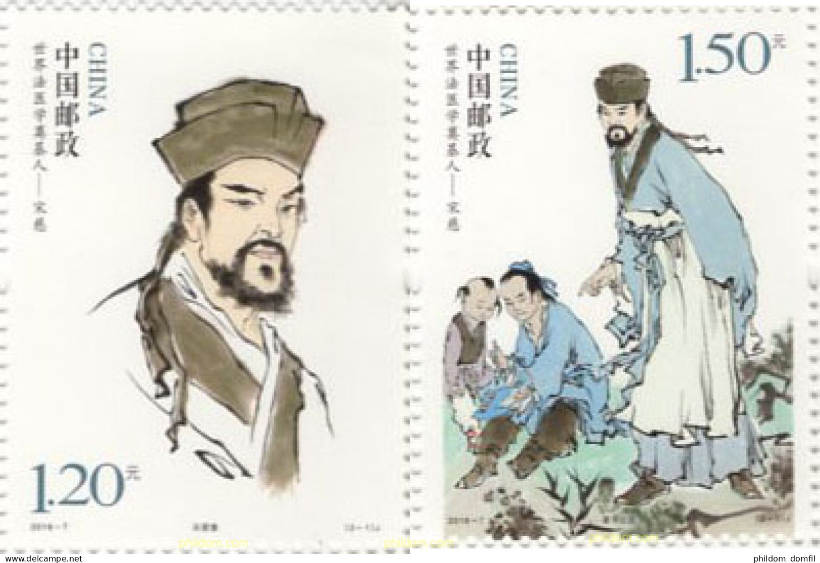 631918 MNH CHINA. República Popular 2016 SONG CI, 1186-1249. MÉDICO FORENSE. - Unused Stamps