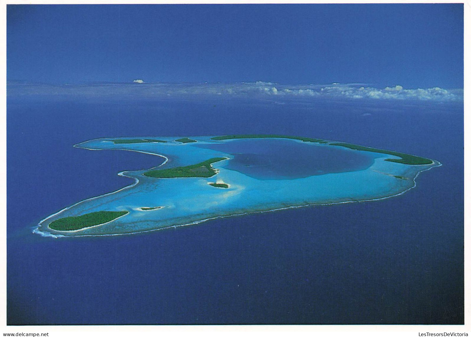 TAHITI - Aerial View Of Marlon Brando's Atoll - Vue Aérienne De Tetiaroa, L'atoll De Marlon Brando - Carte Postale - Tahiti