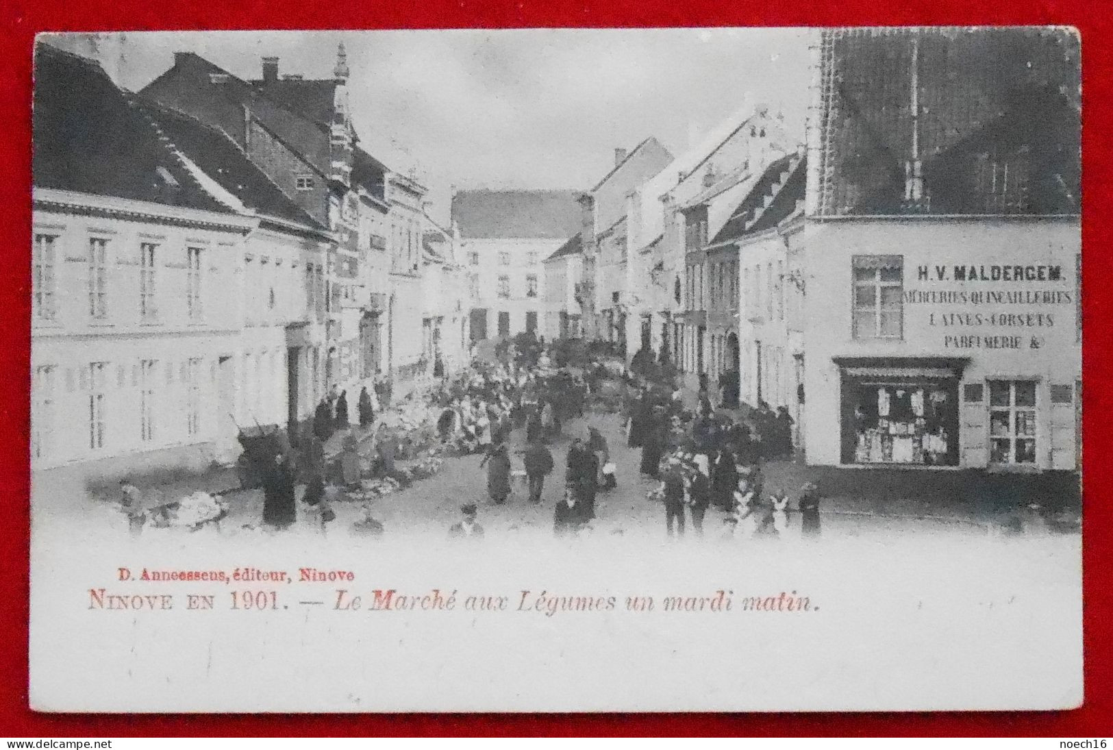 CPA Ninove En 1901 Marché Aux Légumes Un Mardi Matin - Ninove