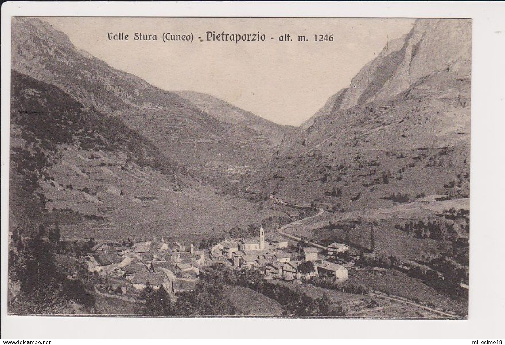 Italia 1920 Valle Stura Pietraporzio Cuneo FP VG 2 Scan Ediz. Fresia - Cuneo