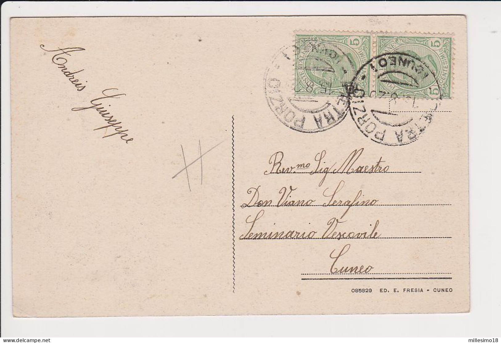 Italia 1920 Valle Stura Pietraporzio Cuneo FP VG 2 Scan Ediz. Fresia - Cuneo