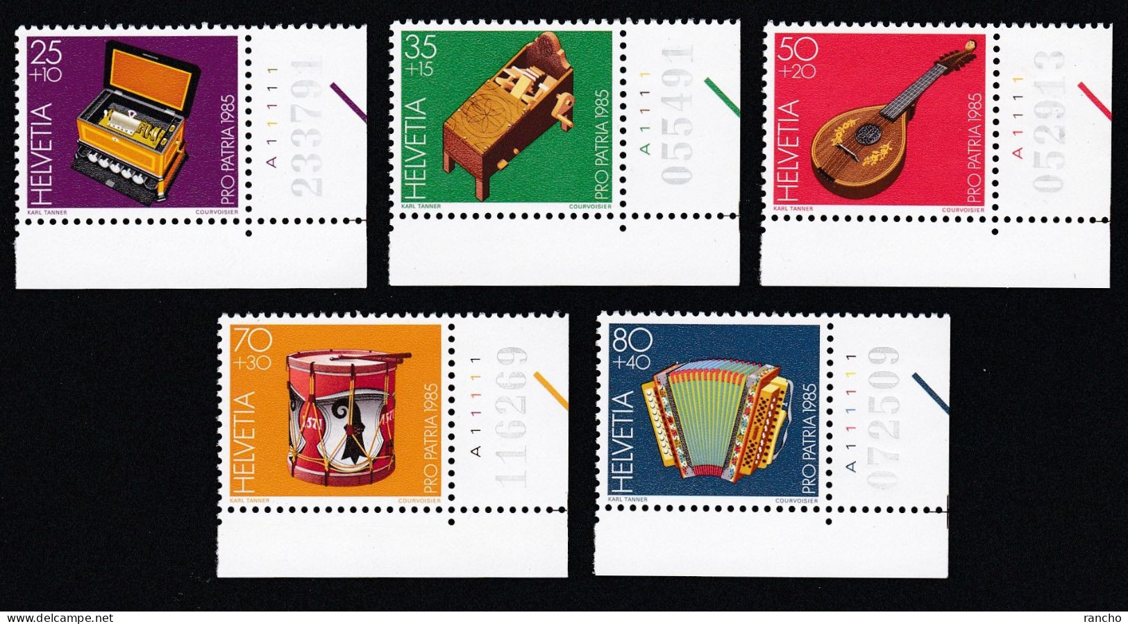 ** PRO/P. 1985 SERIE DE COLLECTION TIMBRES NEUFS C/.S.B.K. Nr:B206/10. Y&TELLIER Nr:1225/29. MICHEL Nr:1296/1300.** - Ungebraucht