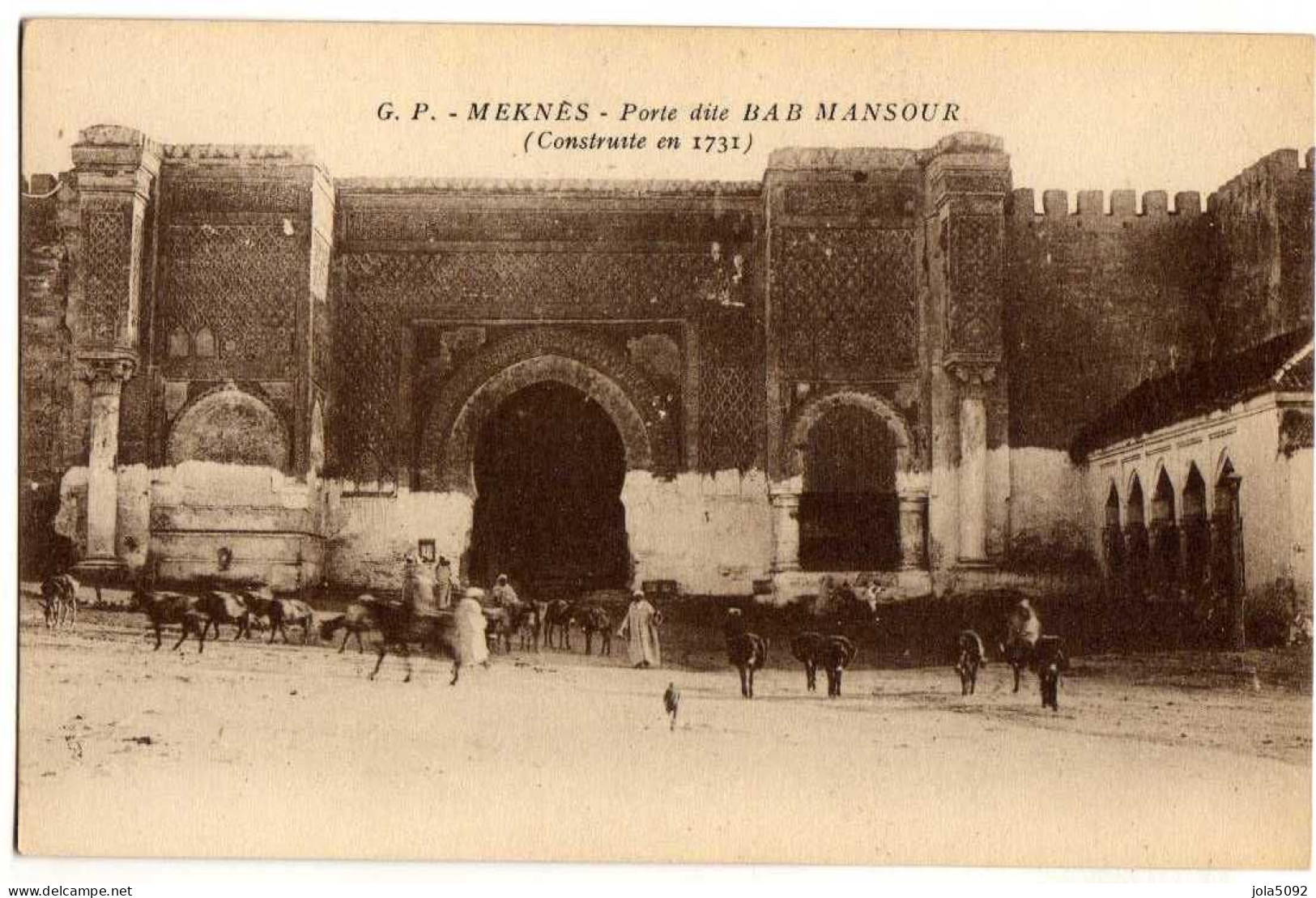 MAROC - MEKNES - Porte Dite BABmANSOUR - Meknès