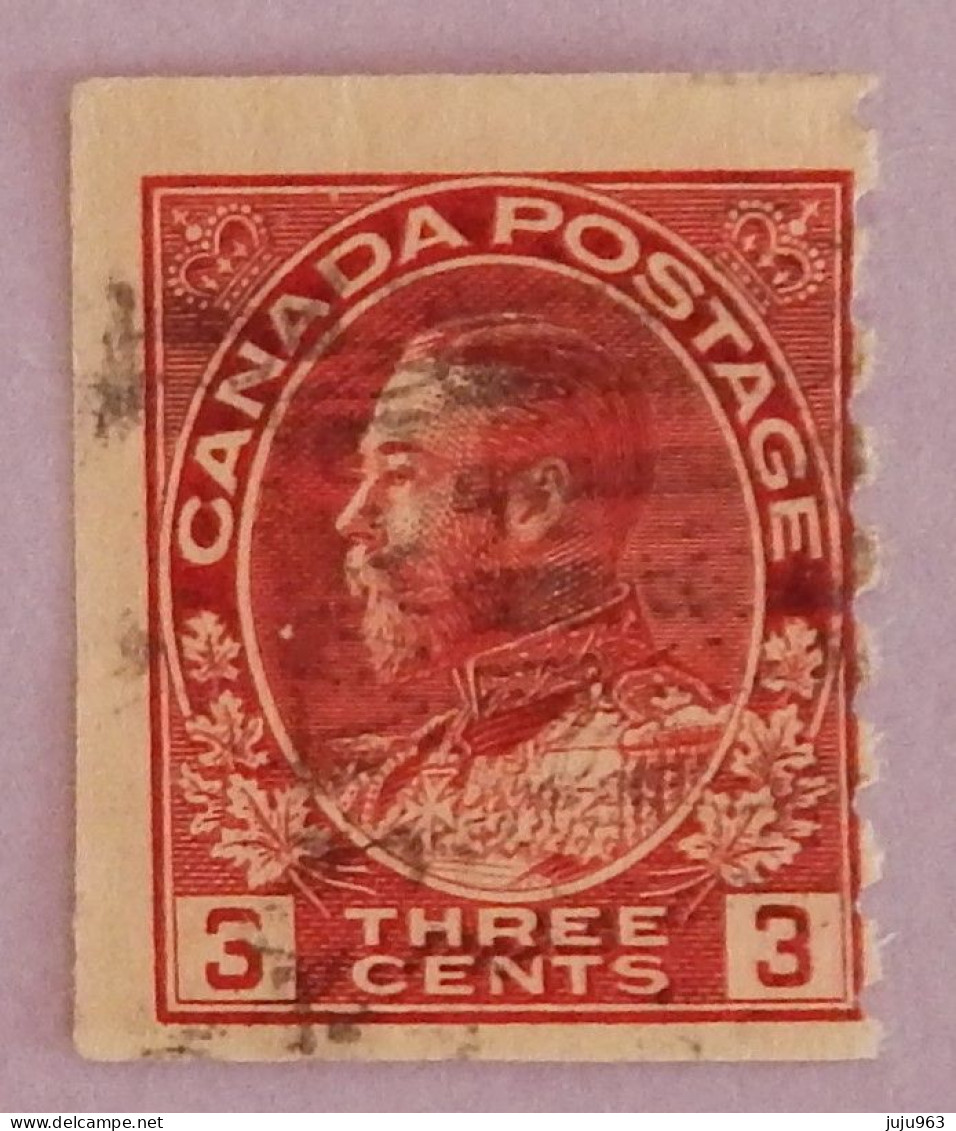 CANADA YT 118bB OBLITÉRÉ "GEORGE V" ANNÉES 1918/1925 - Usados