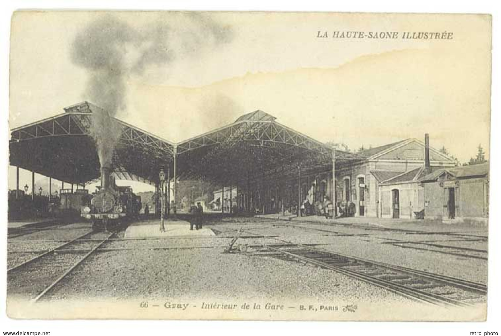 Cpa Gray - Intérieur De La Gare (état) - Gray