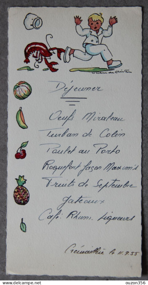 Menu Illustré 1955 - Menükarten