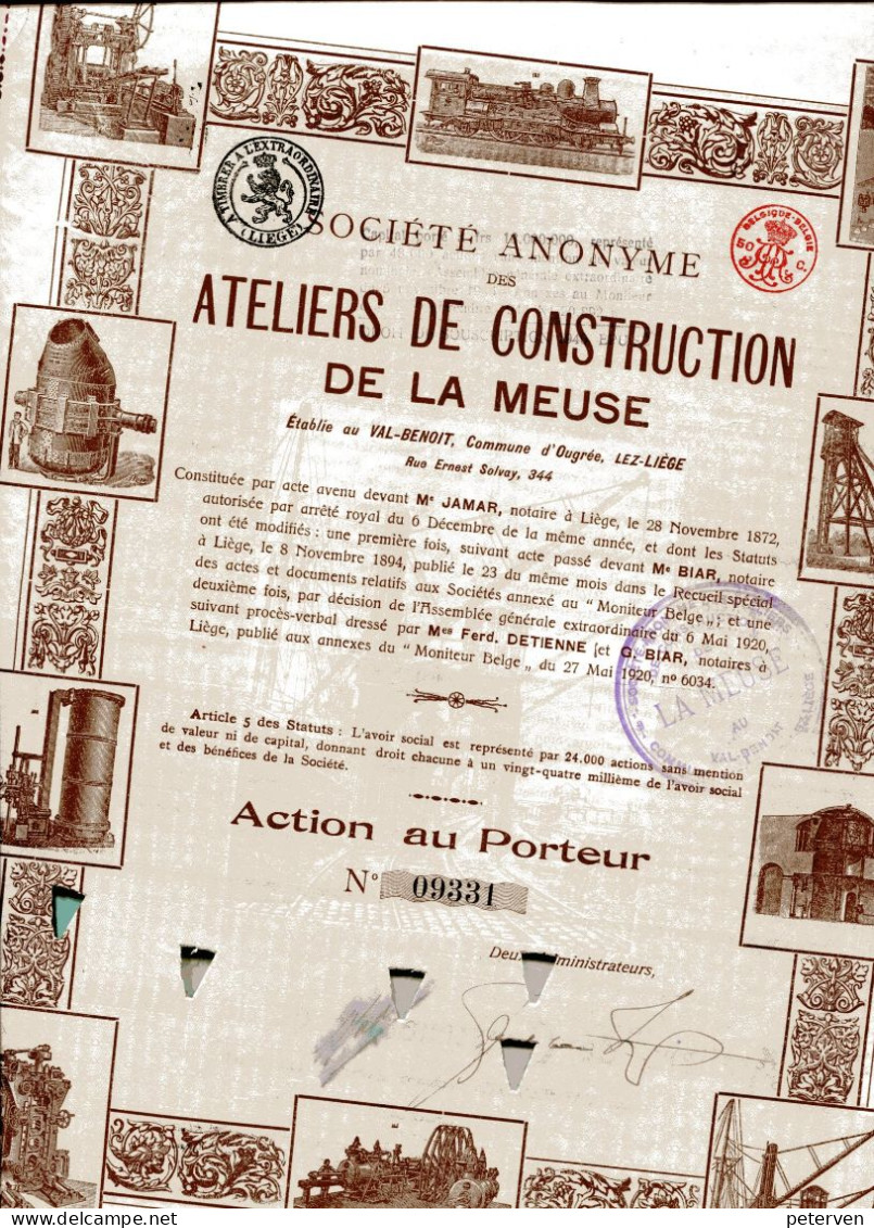 ATELIERS De CONSTRUCTION De La MEUSE - Industrial