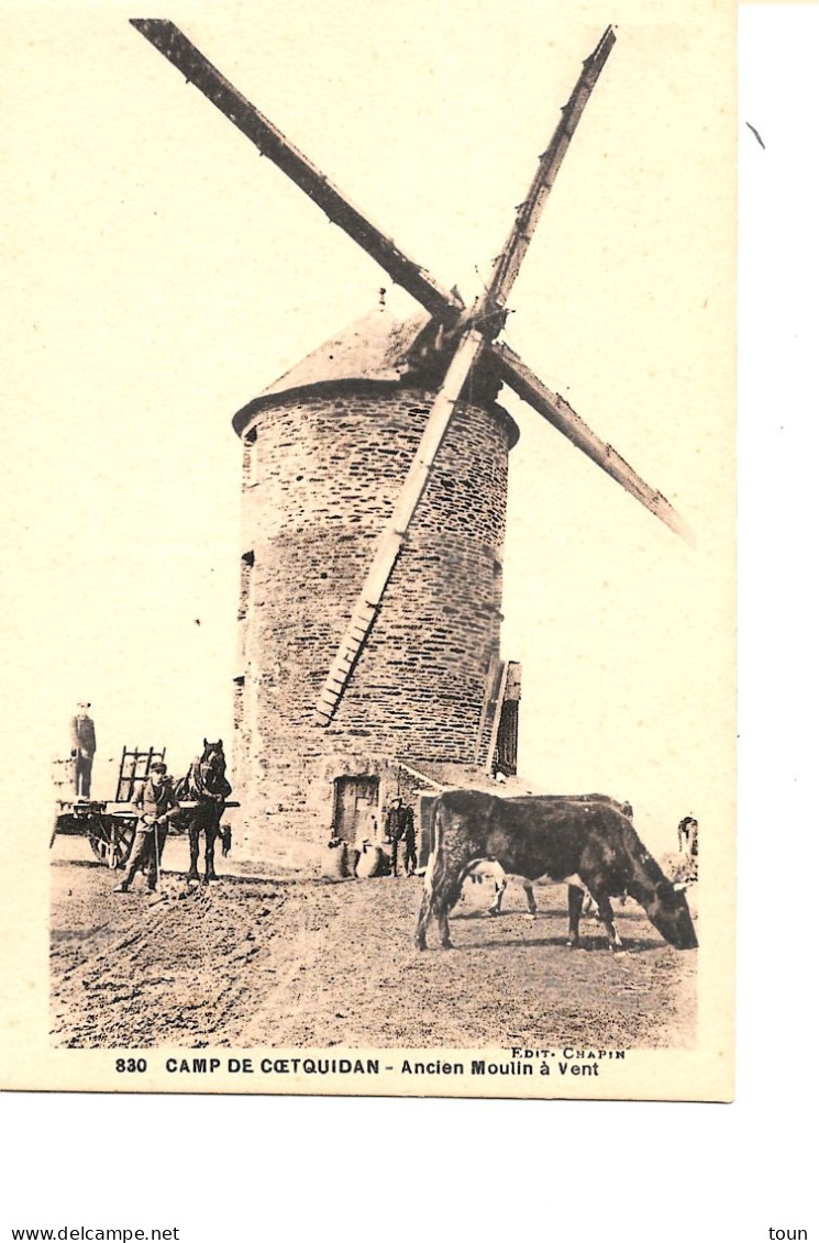 Camp De Coetquidan - Ancien Moulin à Vent - Ed. Chapin - Rivière-Bureau - Châteauneuf-du-Faou