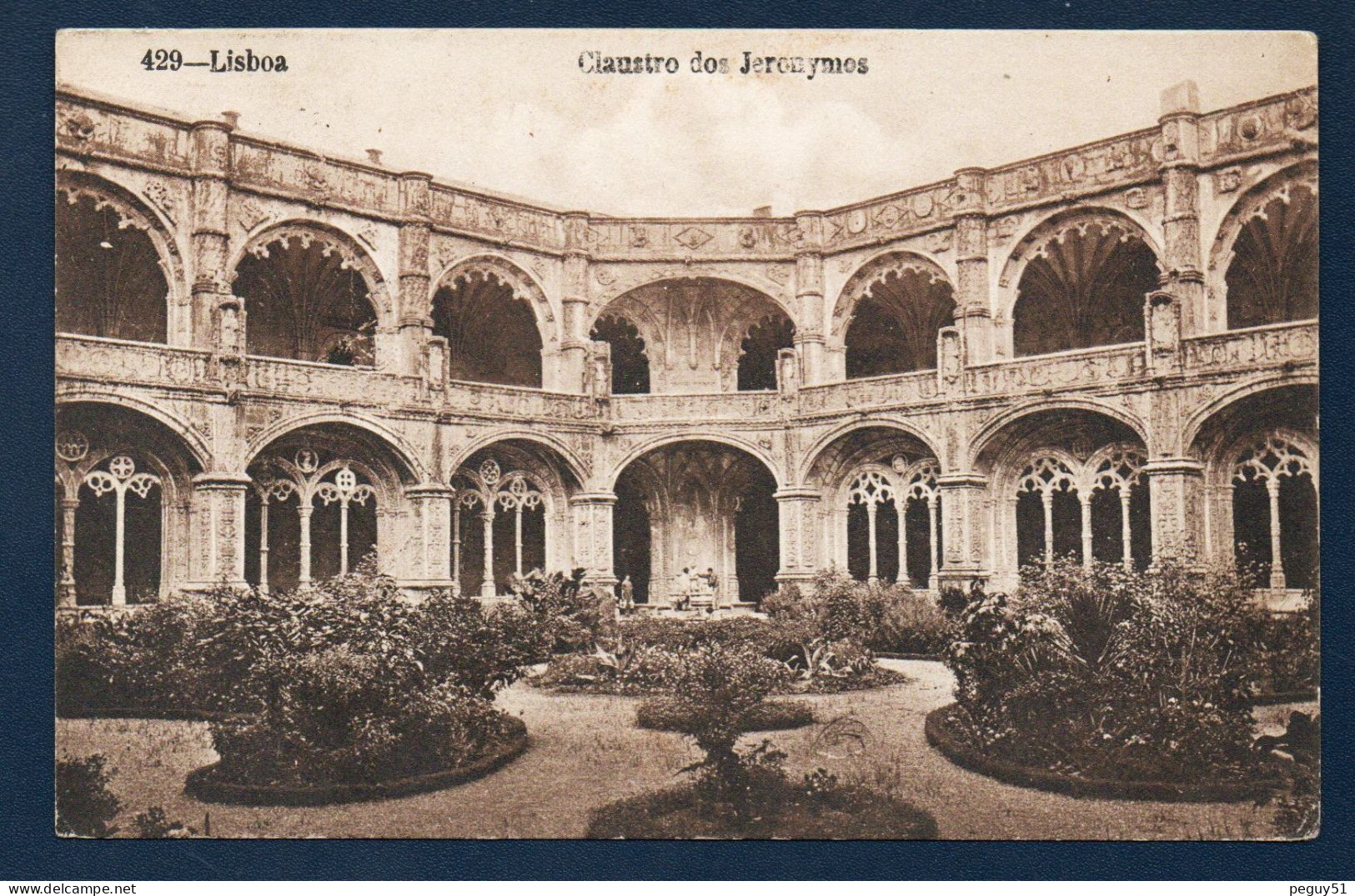 Lisboa. Claustro Dos Jeronymos. Monastère Des Hiéronymites.( Manuel1er); Cloître (Arch. D. Boitaca, J.de Castilho).1905 - Lisboa