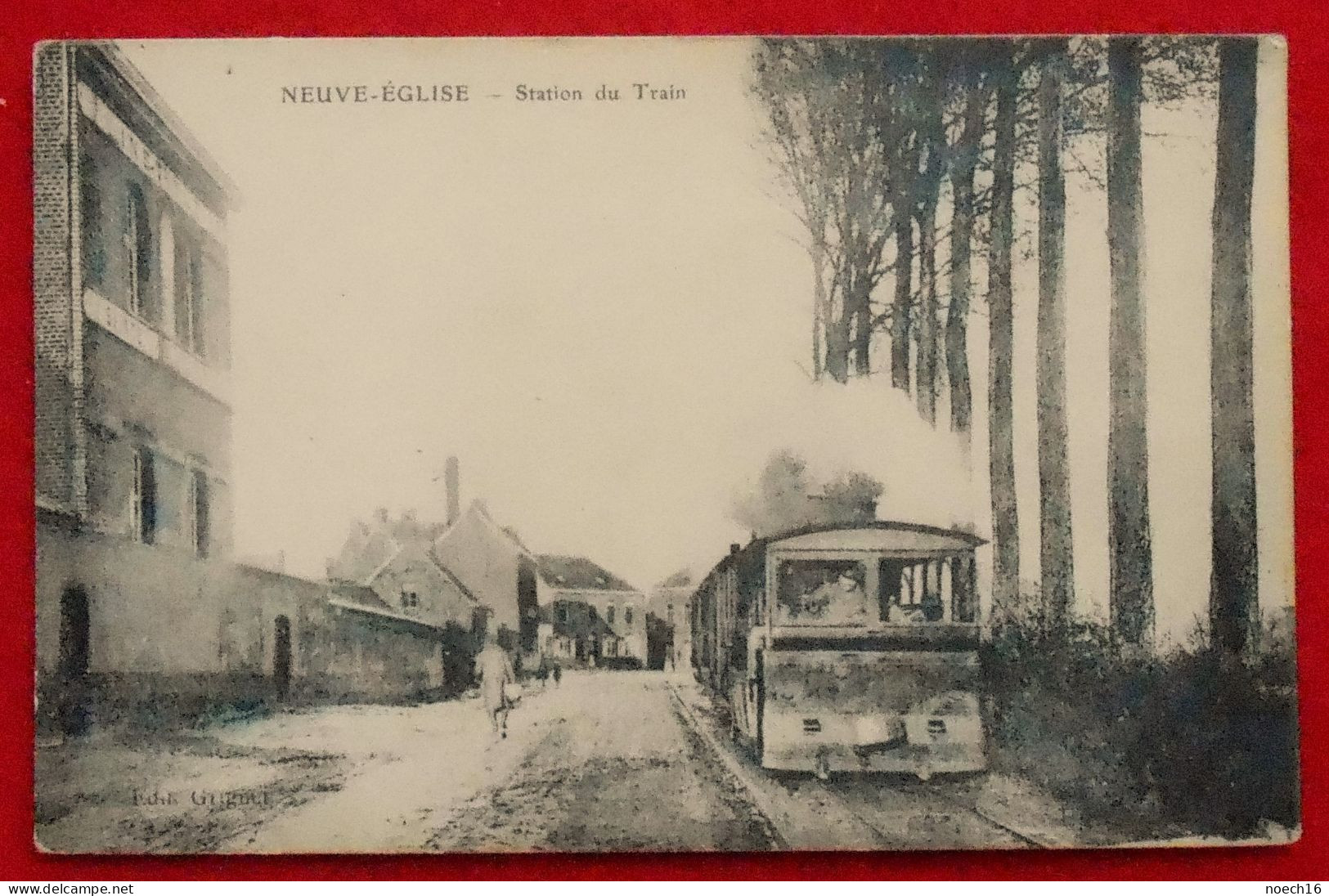 CPA Neuve-Eglise Nieuwkerke, Heuvelland. Station Du Train. - Heuvelland