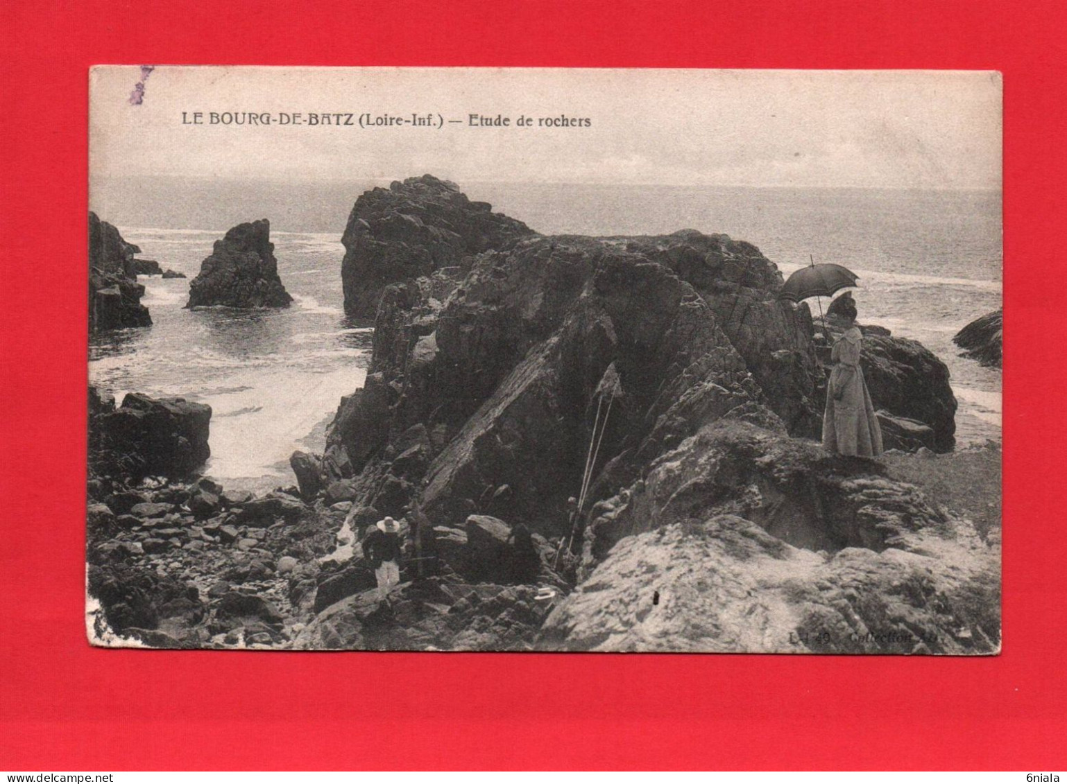 F 21523  LE BOURG DE BATZ  Etude De Rochers   ( Dame Ombrelle  )  (44 ) - Batz-sur-Mer (Bourg De B.)