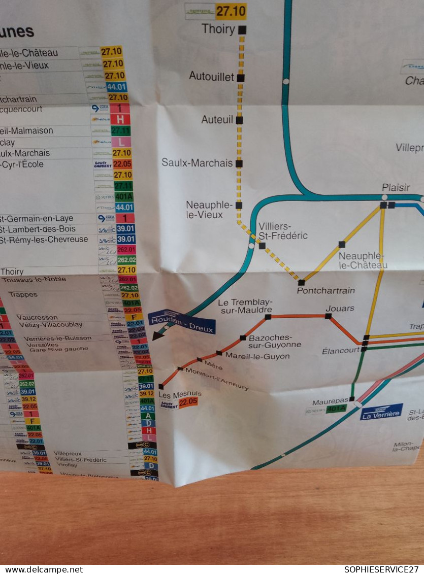 155 // CARTE TRANSPORT BUS "PHEBUS" 2000 VERSAILLES RIVE GAUCHE - Altri & Non Classificati