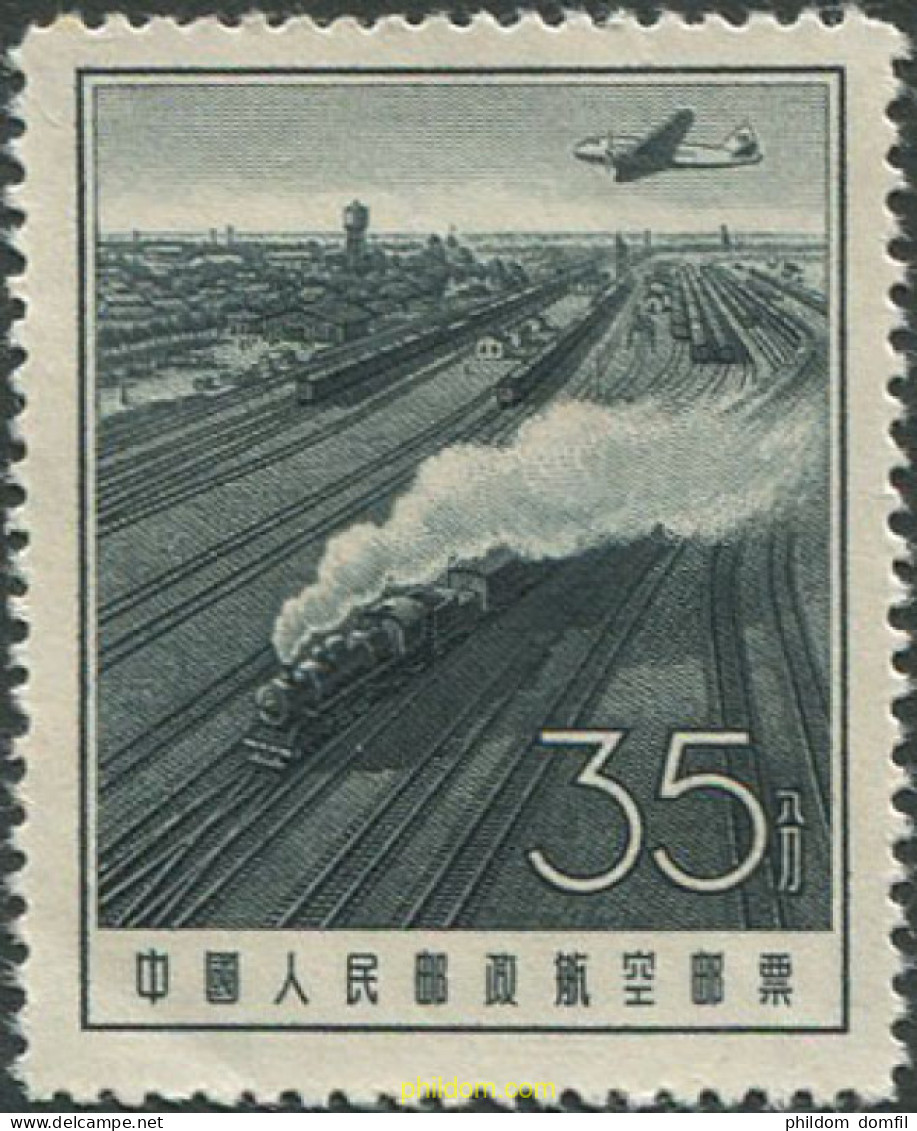 697093 MNH CHINA. República Popular 1957 AVIONES EN VUELO - Nuovi