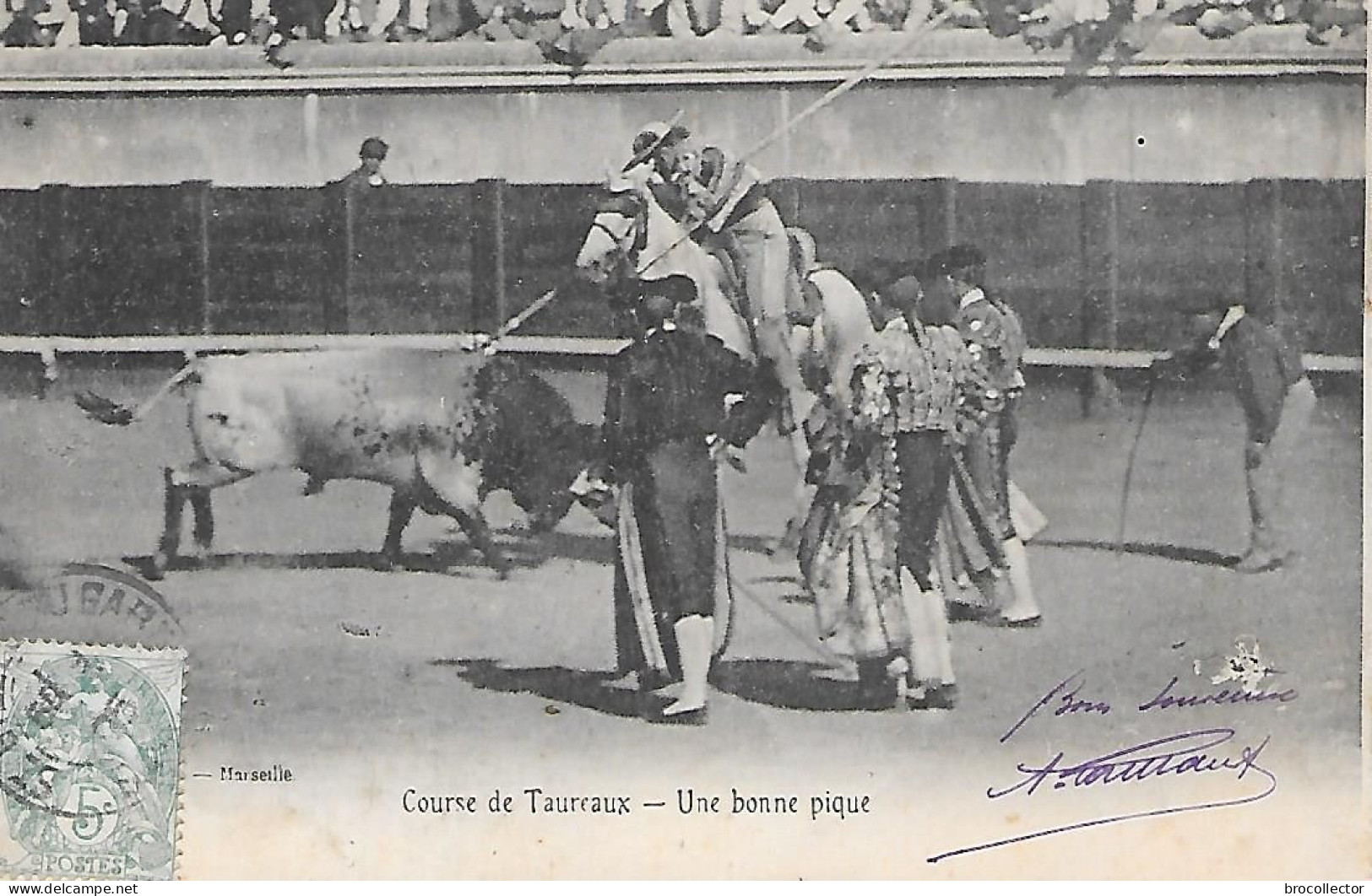 COURSE De TAUREAU - Une Bonne Pique - Corrida