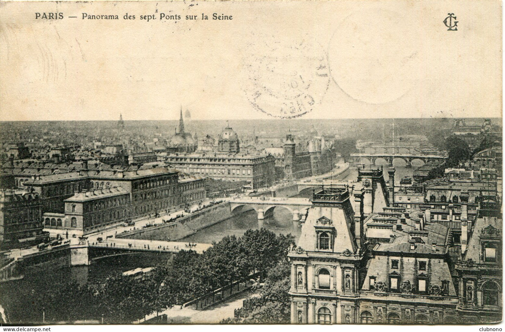 CPA - PARIS -  PANORAMA DES SEPT PONTS SUR LA SEINE - Ponts