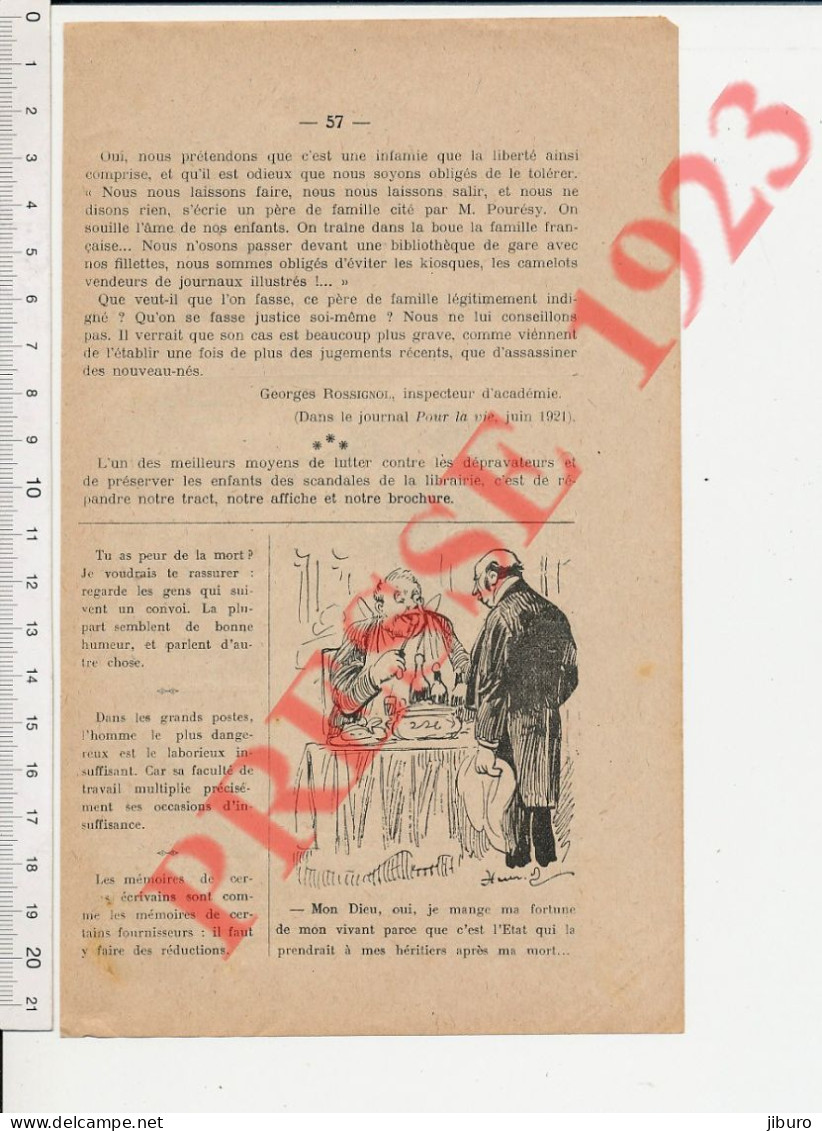 Humour 1923 Dessin ? Henriot ?? Spiritisme Table Qui Bouge Médium Impôts Sur Le Revenant Revenu + Héritage Fortune Fis - Ohne Zuordnung