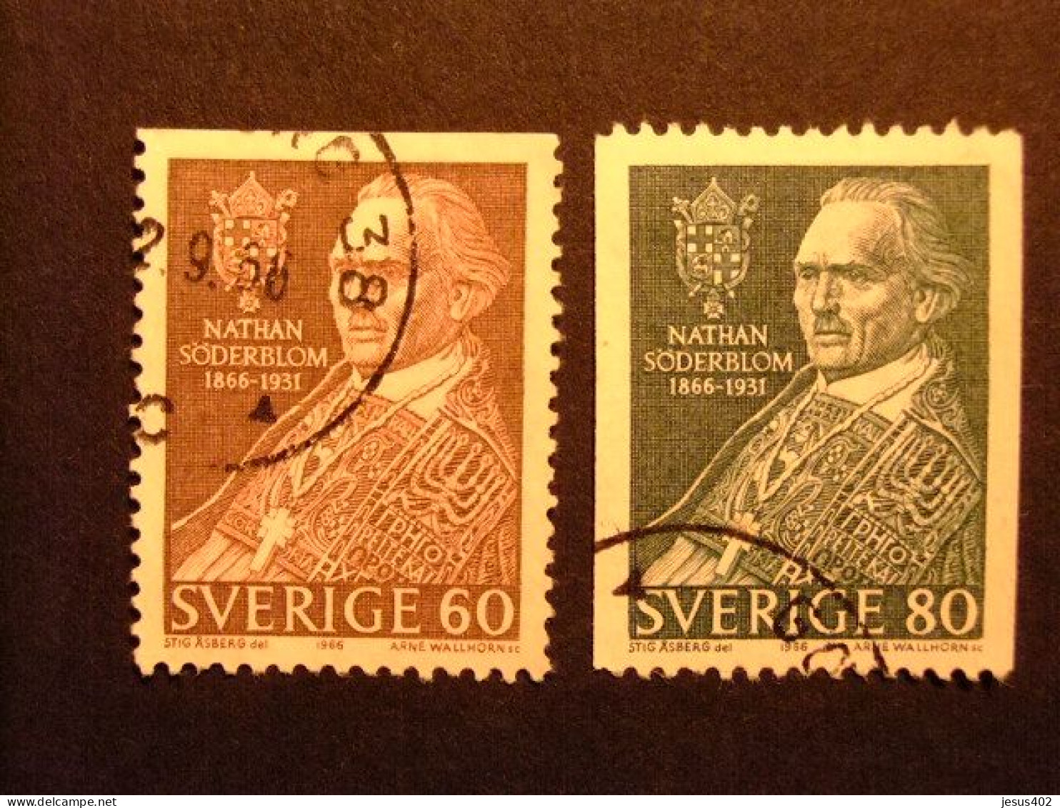 90 SUECIA SUEDE 1966 / NATHAN SÖDERBLOM Premio Nobel De La PAZ / YVERT 531 / 32 FU - Used Stamps