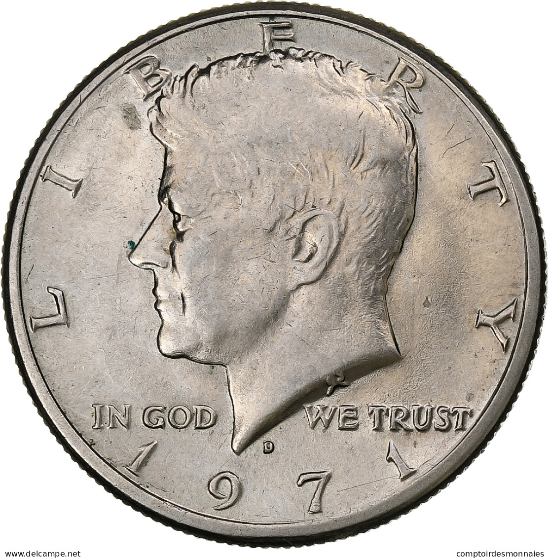 États-Unis, Half Dollar, Kennedy Half Dollar, 1971, U.S. Mint, Cupronickel - 1964-…: Kennedy