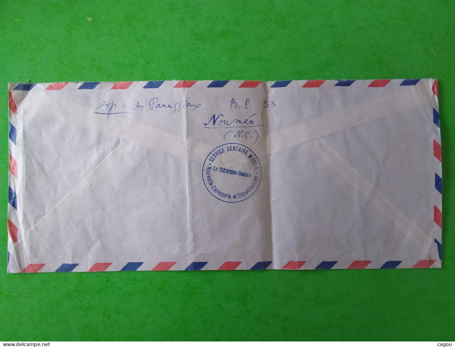 N° 288/292/282/234/262/296  SUR LETTRE PAR AVION DE NOUVELLE CALEDONIE OBLITÉRATION KONE Ct SERVICE DENTAIRE MOBILE - Collections, Lots & Series