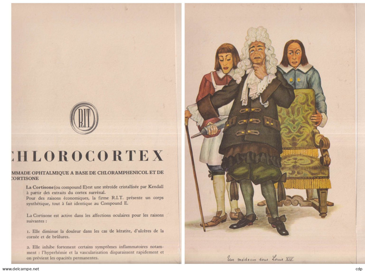 Pub Médicale GENVAL Médecin Sous Louis XIV - Publicités