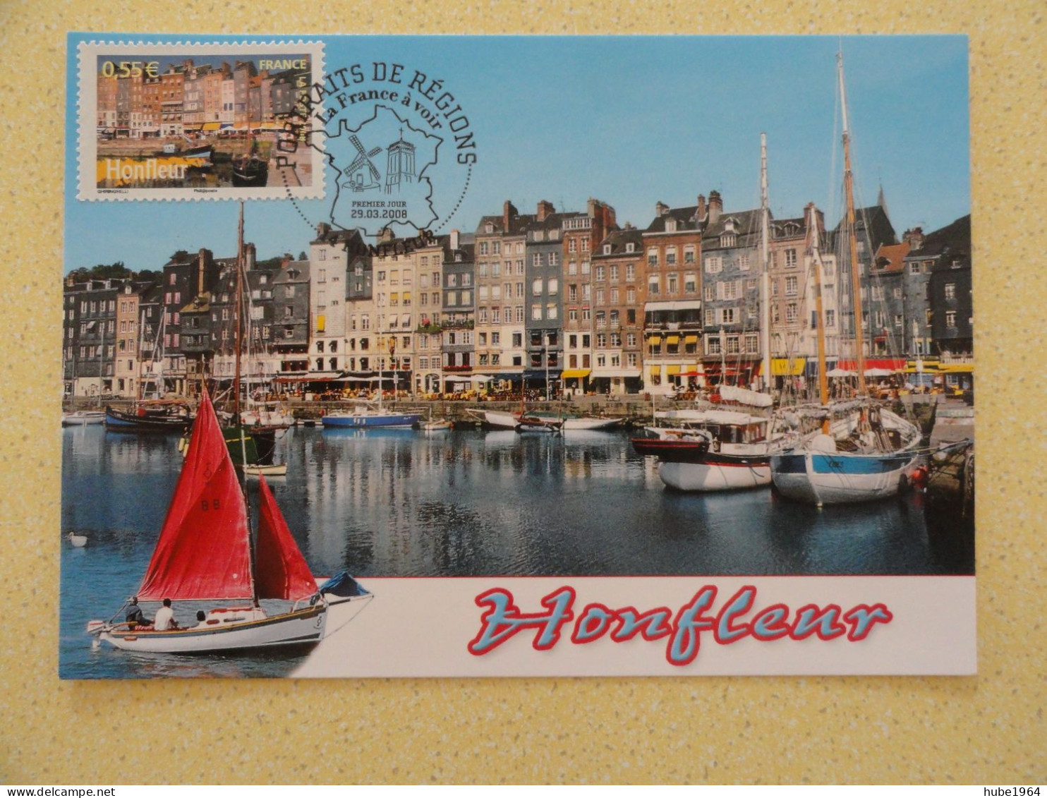 CARTE MAXIMUM CARD PORT DE HONFLEUR CALVADOS OPJ HONFLEUR FRANCE - Andere & Zonder Classificatie