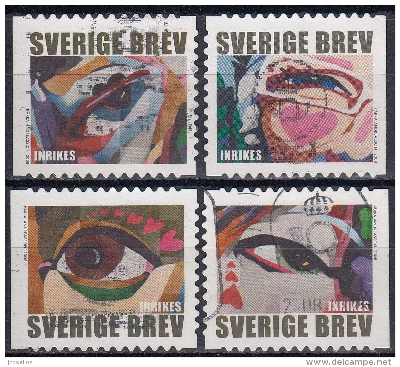 SUECIA 2008 Nº 2611/14 USADO - Used Stamps