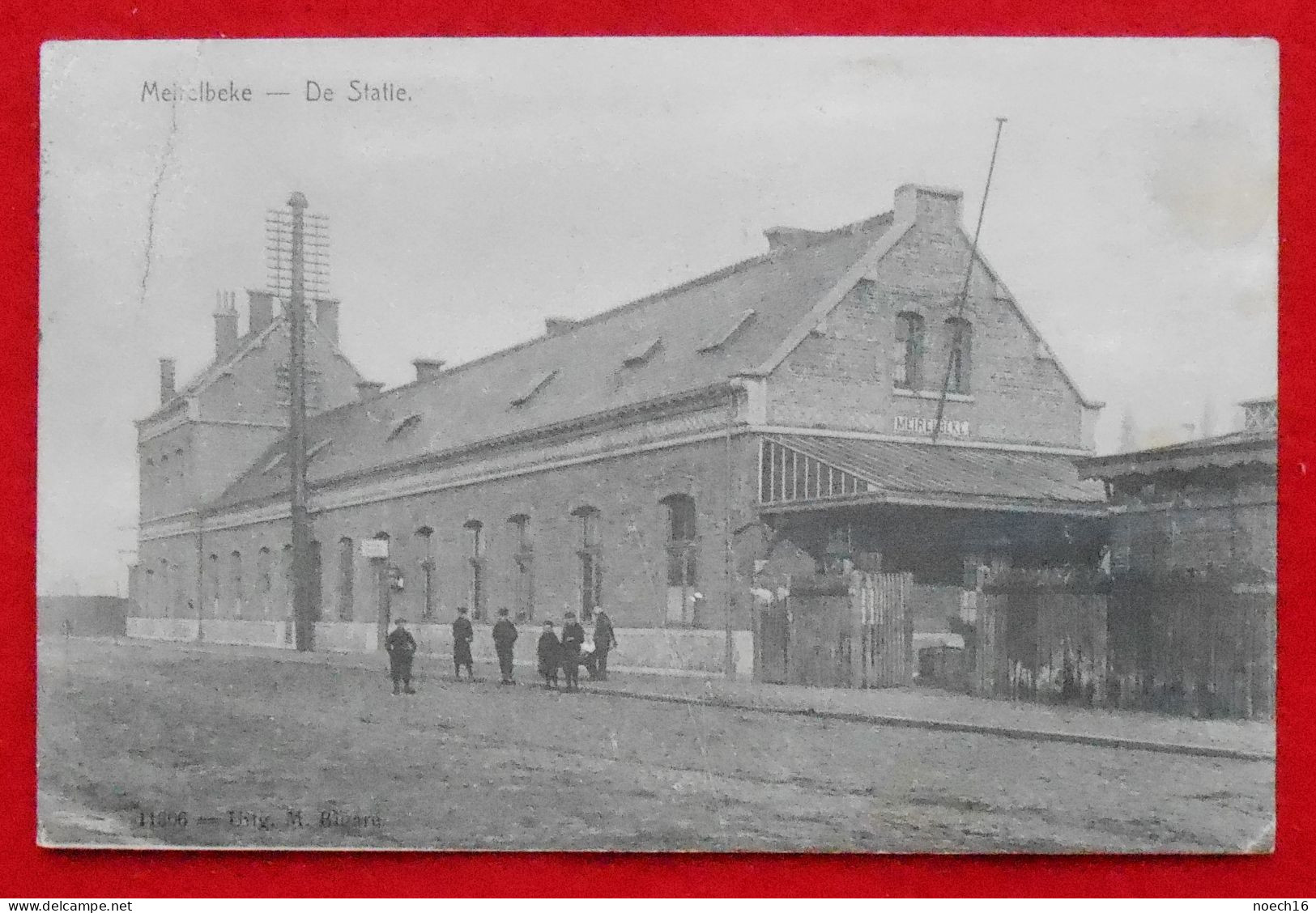 CPA 1914 Merelbeke Meirelbeke De Statie - Merelbeke