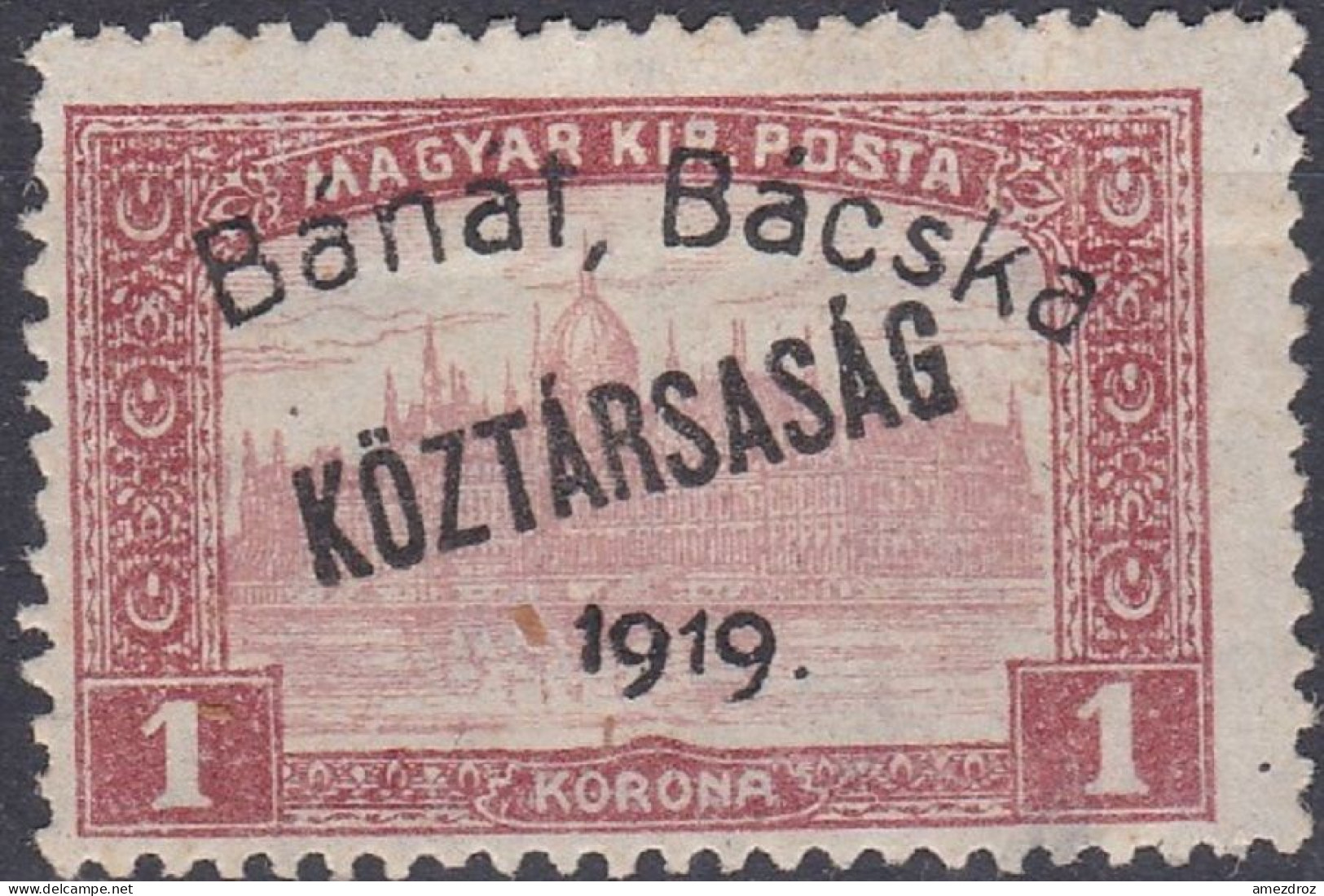 Hongrie Banat Bacska 1919 Mi 31 * Palais Du Parlement (A14) - Banat-Bacska