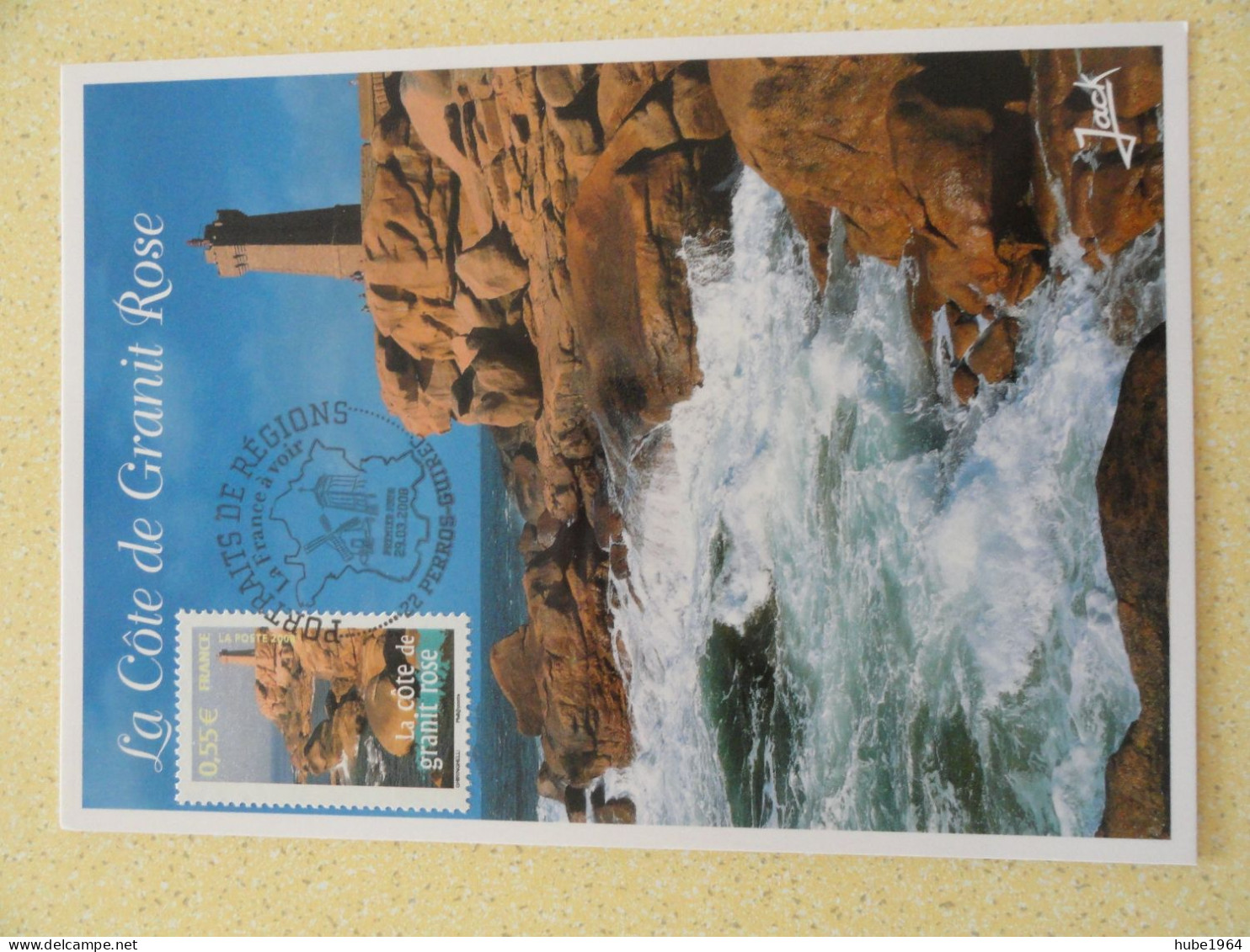 CARTE MAXIMUM CARD PHARE DE PLOUMANAC'H COTES D'ARMOR OPJ PERROS GUIREC FRANCE - Fari