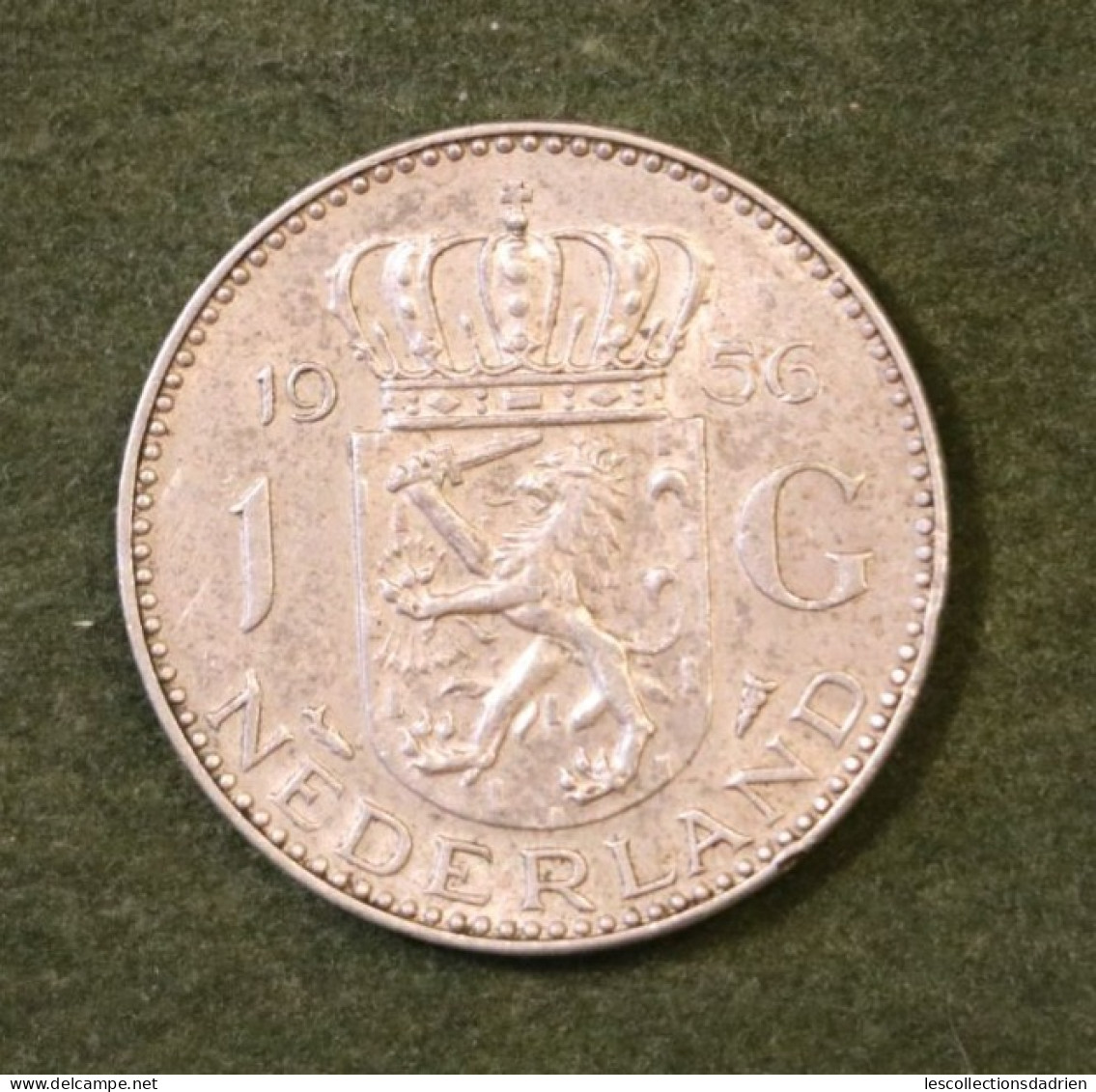 Pièce En Argent Des Pays-Bas 1 Gulden 1956  - Dutch Silver Coin/1 - 1948-1980: Juliana