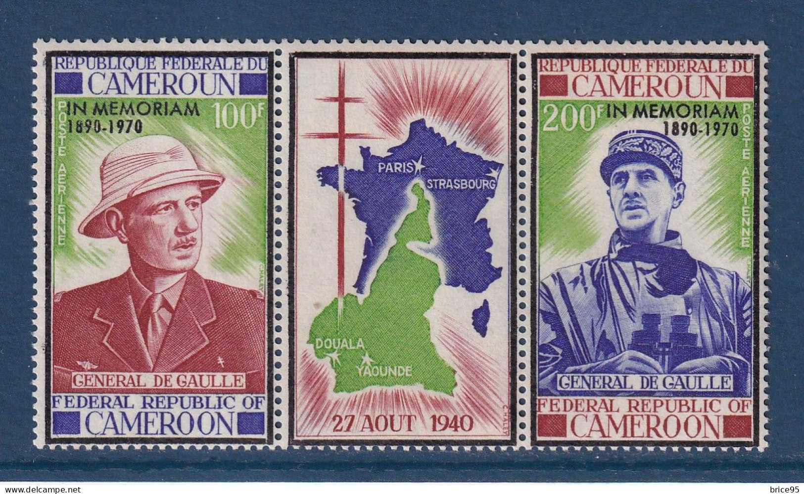 Cameroun - YT PA N° 174 à 175 A ** - Neuf Sans Charnière - Poste Aérienne - 1971 - Poste Aérienne