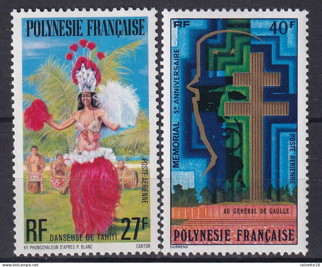 Polynésie Française        PA  123/124 ** - Ungebraucht