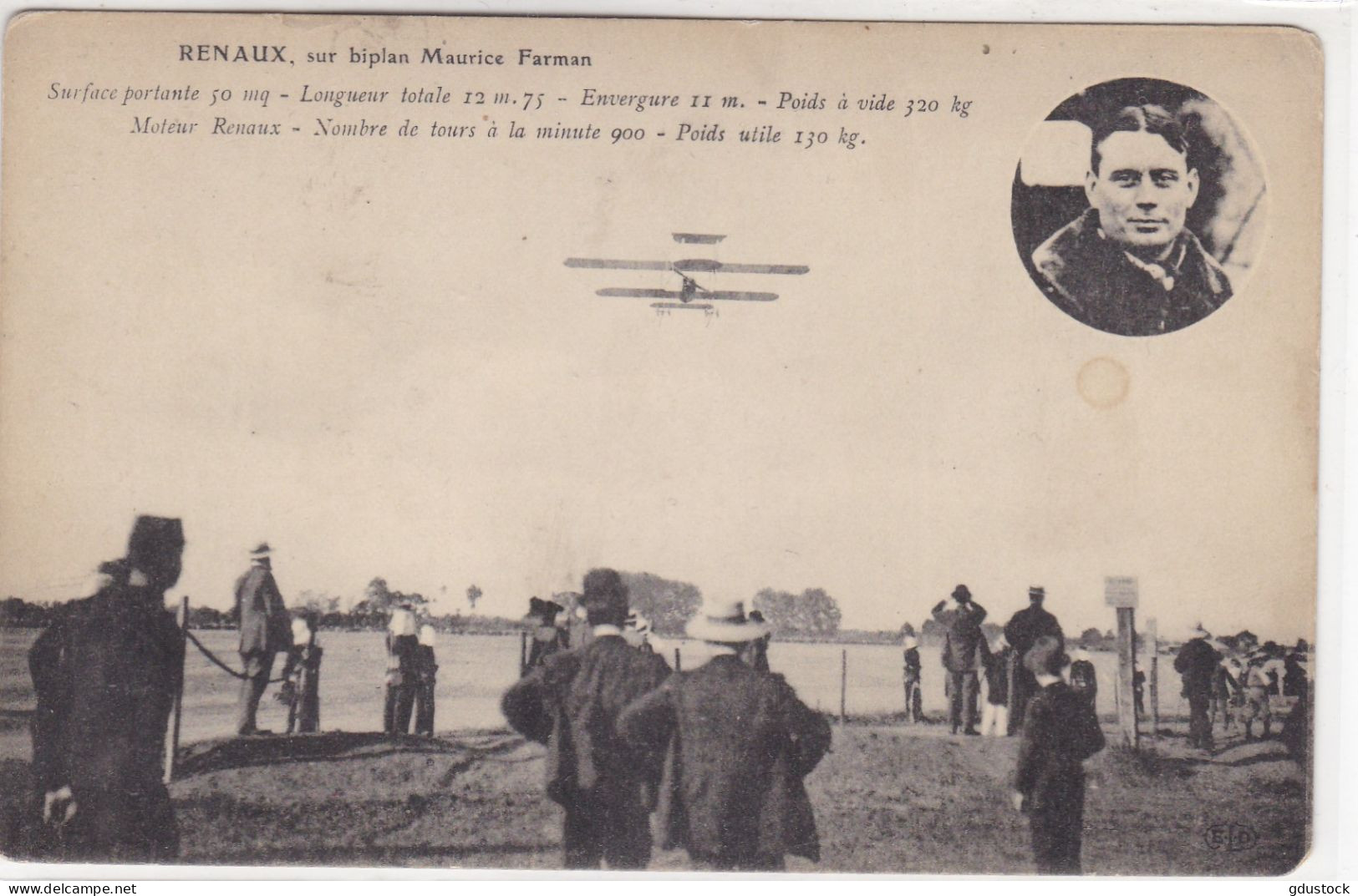 Renaux, Sur Biplan Maurice Farman - Piloten