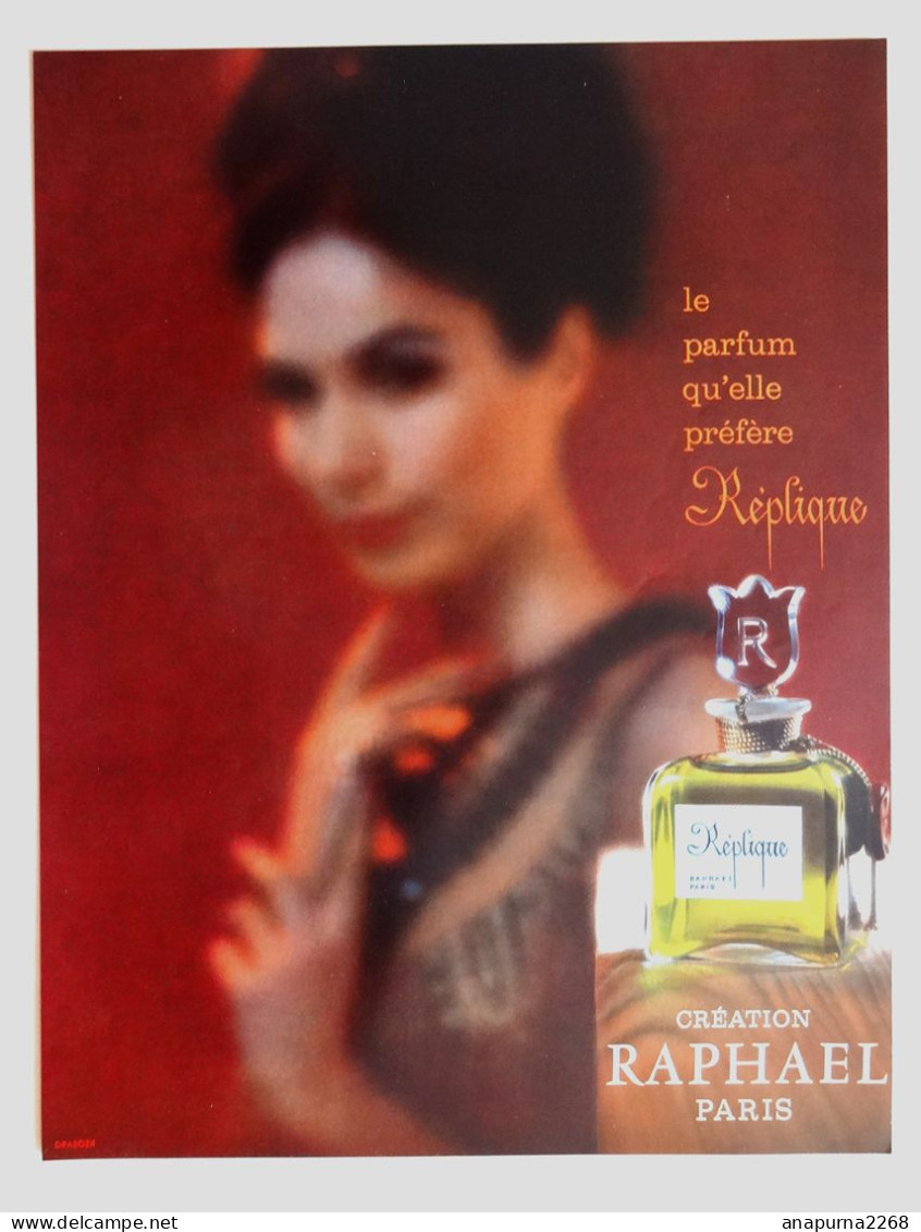 PUBLICITE ..PARFUM  REPLIQUE ....CREATION RAPHAEL - Publicités