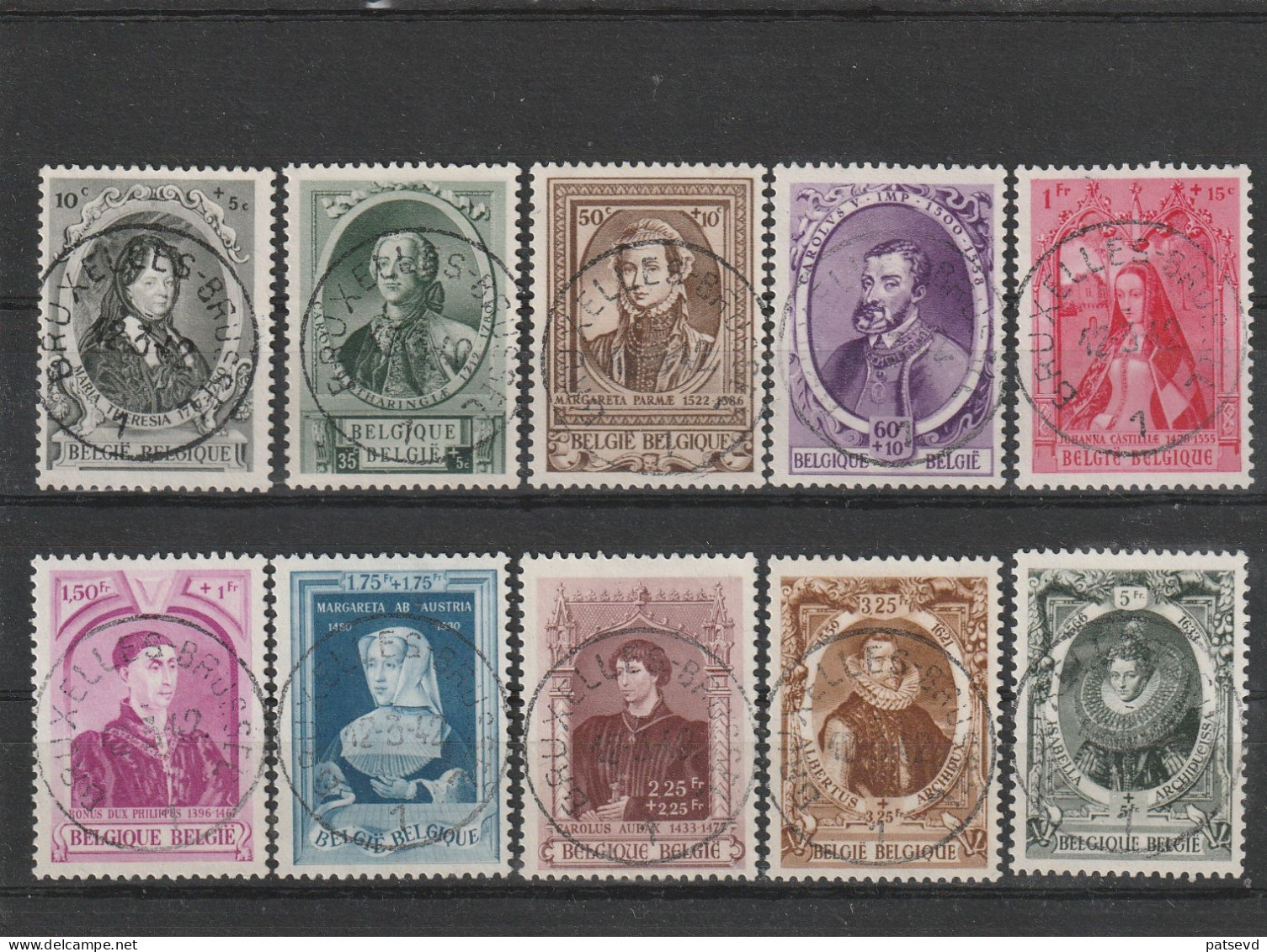 573/582 Europese Vorsten Oblit/gestp Centrale - Used Stamps