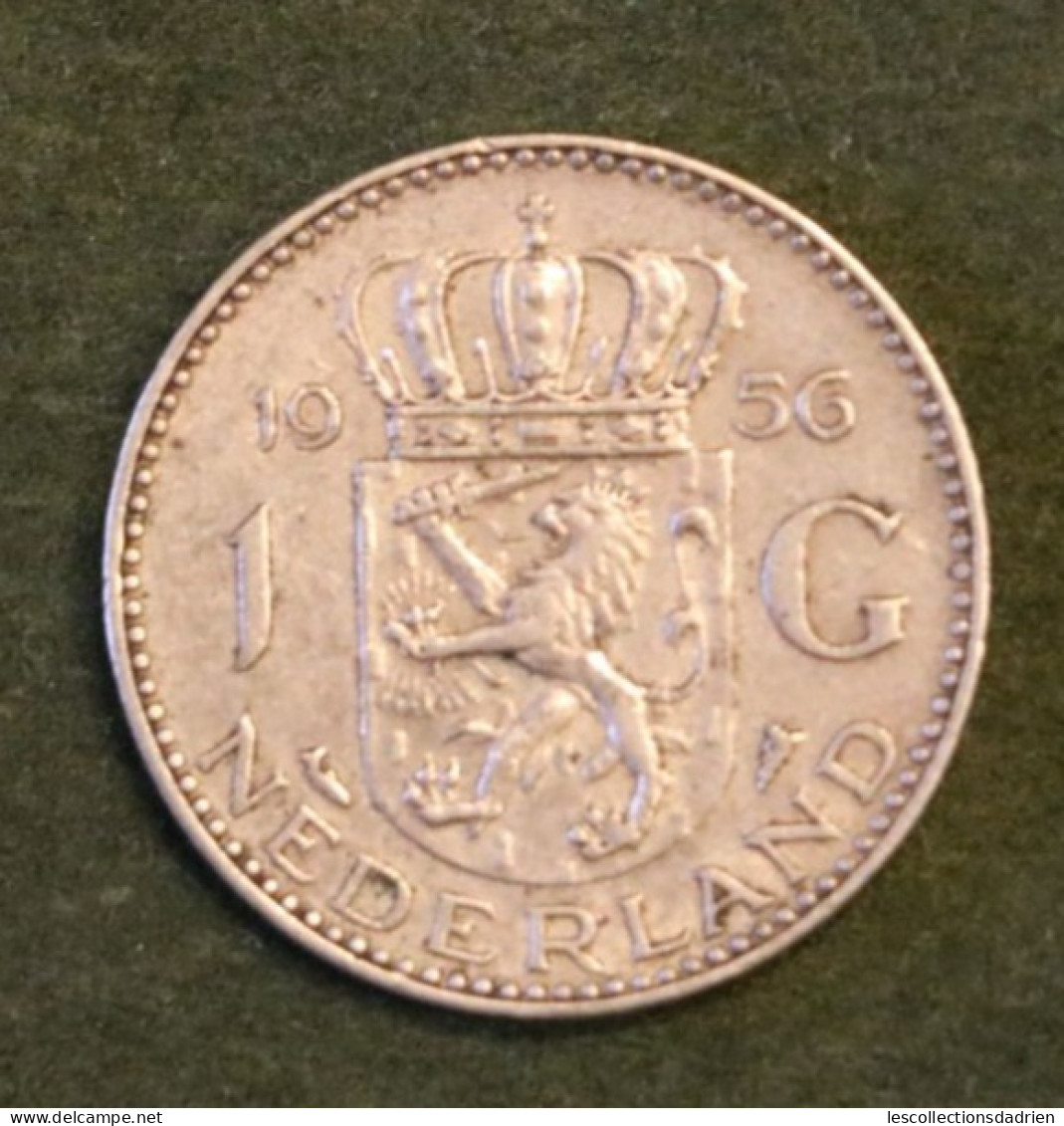 Pièce En Argent Des Pays-Bas 1 Gulden 1956  - Dutch Silver Coin/2 - 1948-1980: Juliana