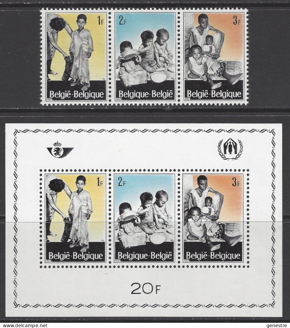 Belgique - 1967 - COB 1410 à 1412 Et BL43 ** (MNH) - Ongebruikt