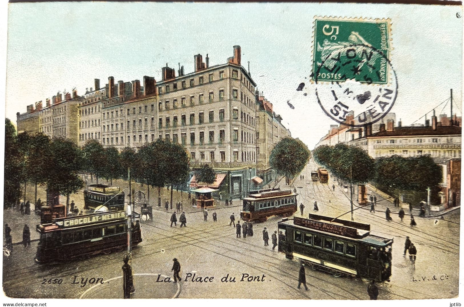 CPA Carte Postale / 69 Rhône, Lyon / L. V. & Cie, Aqua Photo - 2650 / La Place Du Pont. - Other & Unclassified