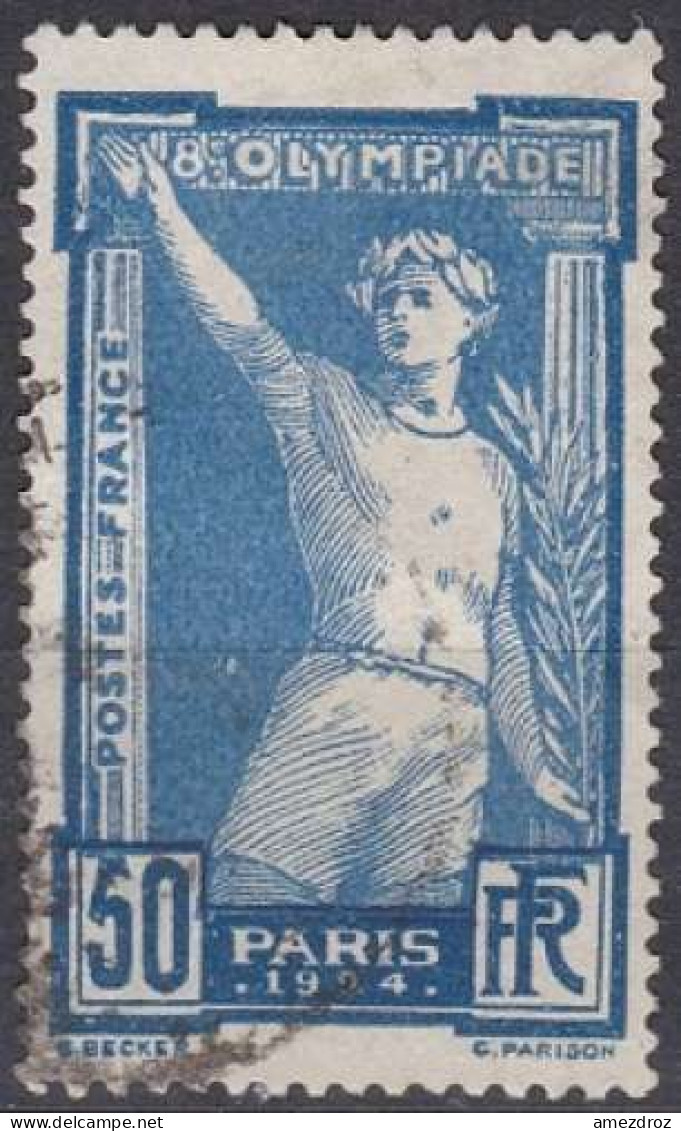 France 1924 N° 186 - 8em Olympiade De Paris (H38) - Usados