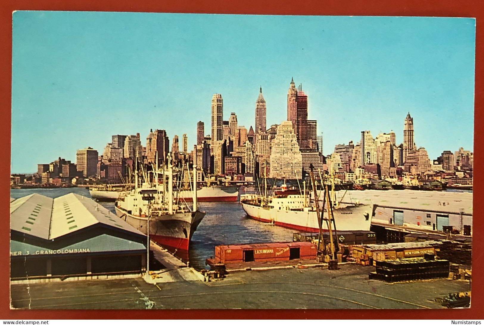 LOWER MANHATTAN SKYLINE - NEW YORK CITY (USA) 1966 (c606) - Manhattan
