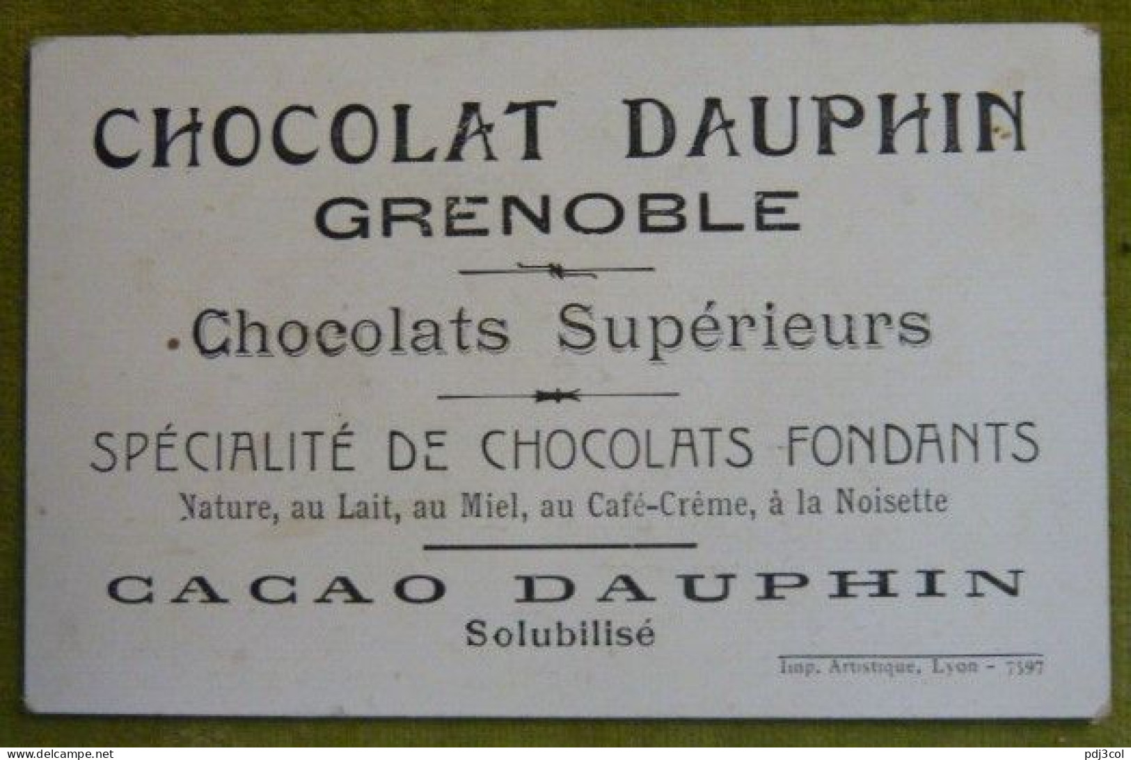 Lot De 2 Chromos - Goethe Scène De Faust - Le Chameau - Pub Chocolat DAUPHIN - Grenoble - Other & Unclassified
