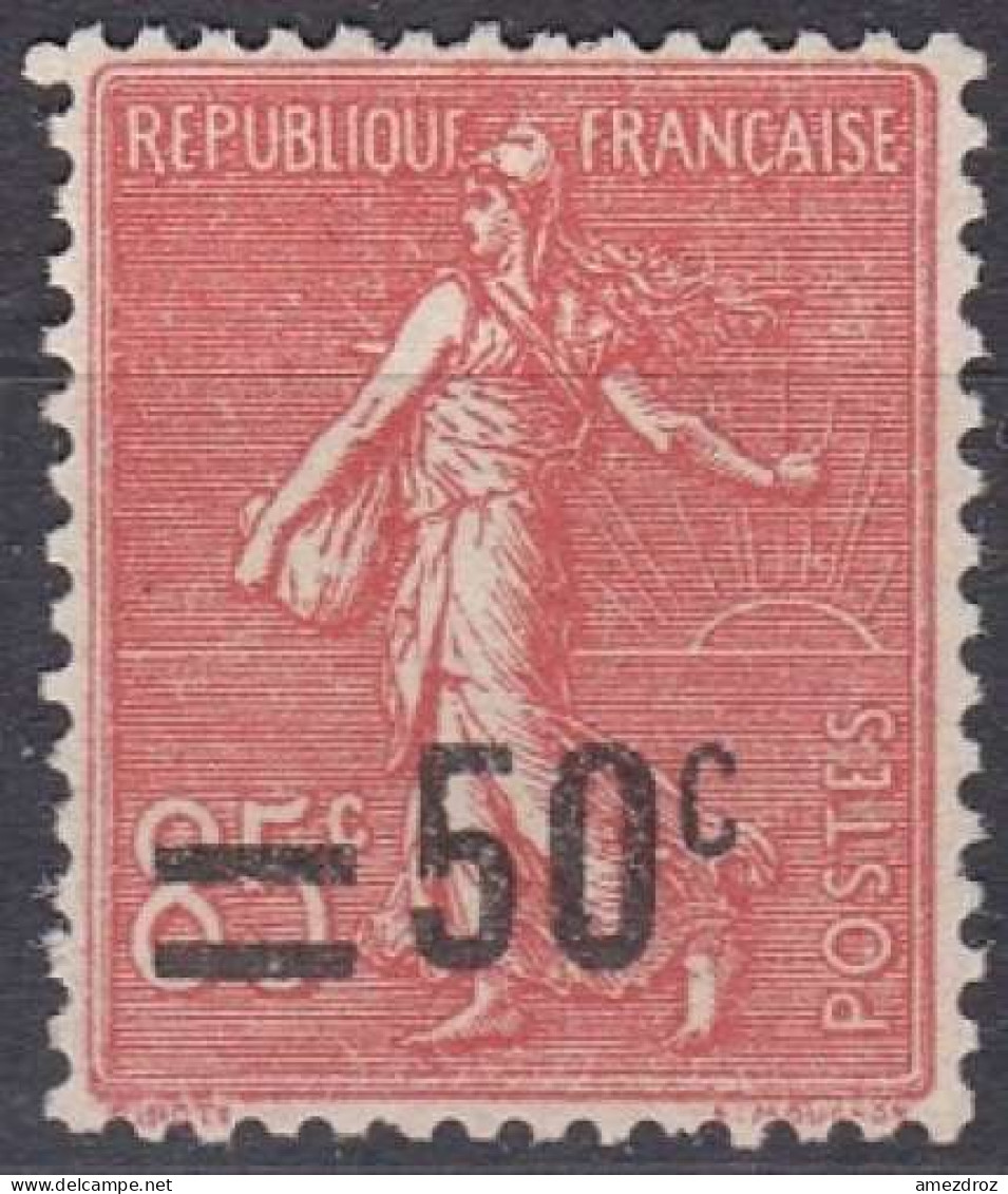 France 1926-1927 N° 221 NMH ** Semeuse Fond Ligné (H38) - 1903-60 Sower - Ligned
