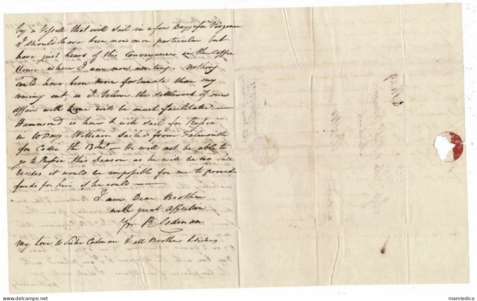 ENVELOPPPE-LETTRE  Envoyée Le.17 May 1793 De LONDON à BOSTON Via BALTIMORE - Ohne Zuordnung