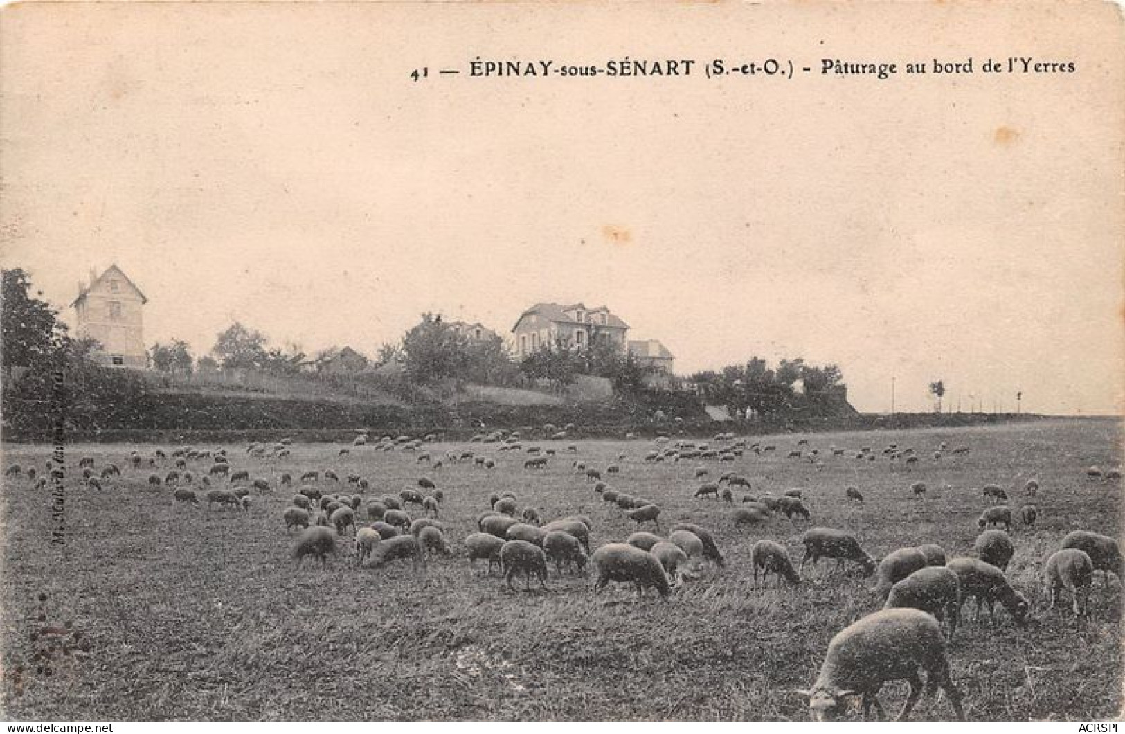 Epinay Sous Senart Paturage Au Bord De L Yerres 1(scan Recto-verso) MA1217 - Epinay Sous Senart