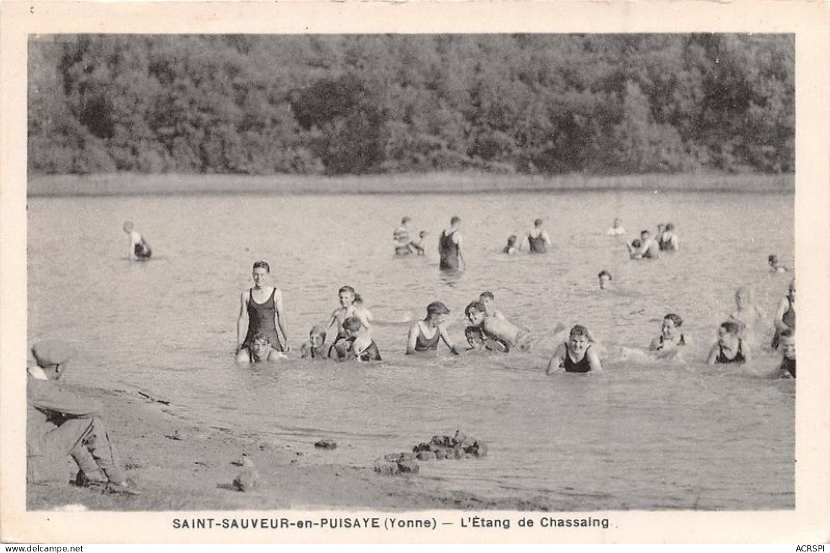 SAINT SAUVEUR EN PUISAYE L Etang De Chassaing 16(scan Recto-verso) MA1216 - Saint Sauveur En Puisaye