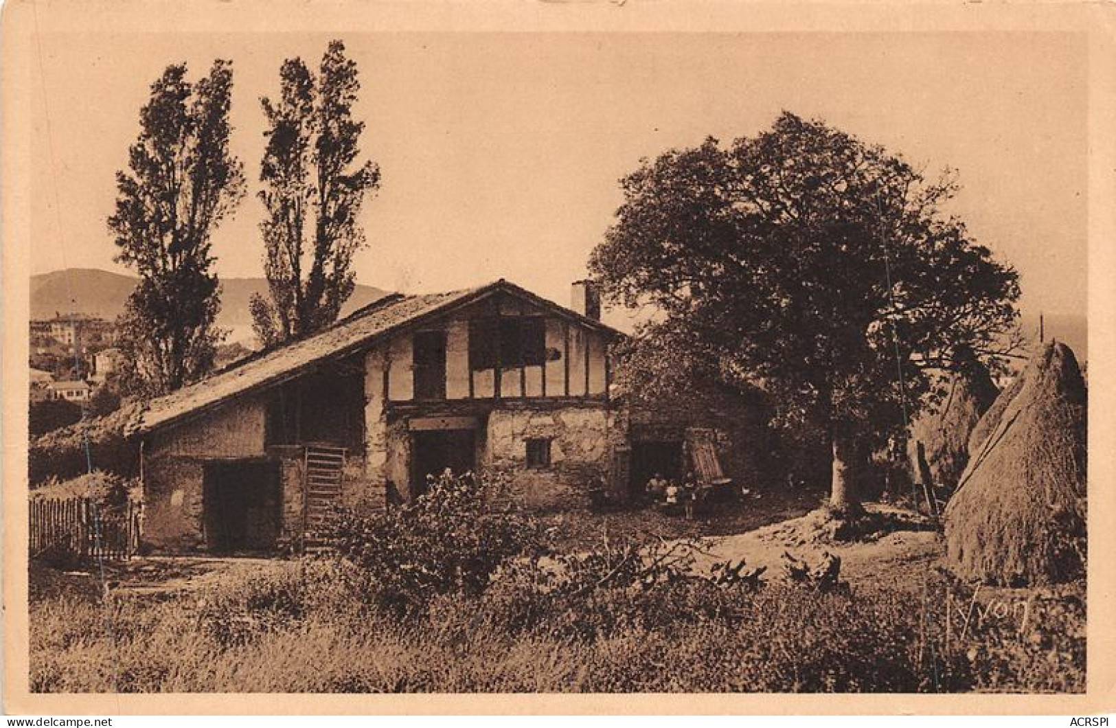 HENDAYE Ferme Basque Au Bois De Saskoenea 5(scan Recto-verso) MA1214 - Hendaye