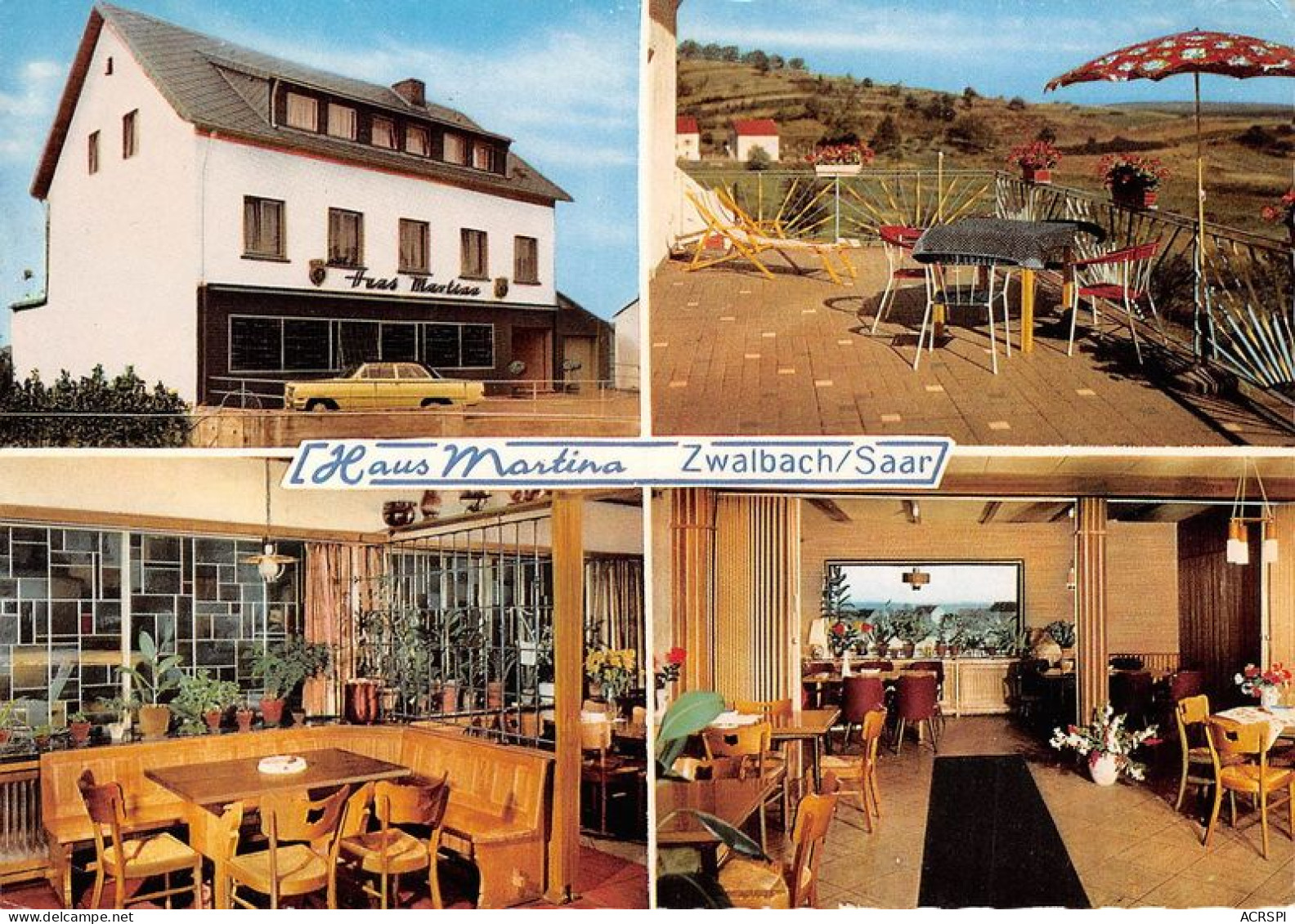 Hotel Pension Haus Martina ZWALBACH 29(scan Recto-verso) MA1211 - Alsace