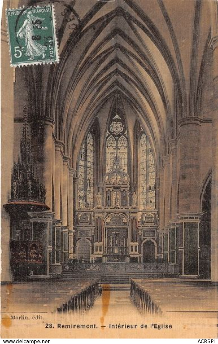 REMIREMONT Interieur De L Eglise 17(scan Recto-verso) MA1210 - Remiremont
