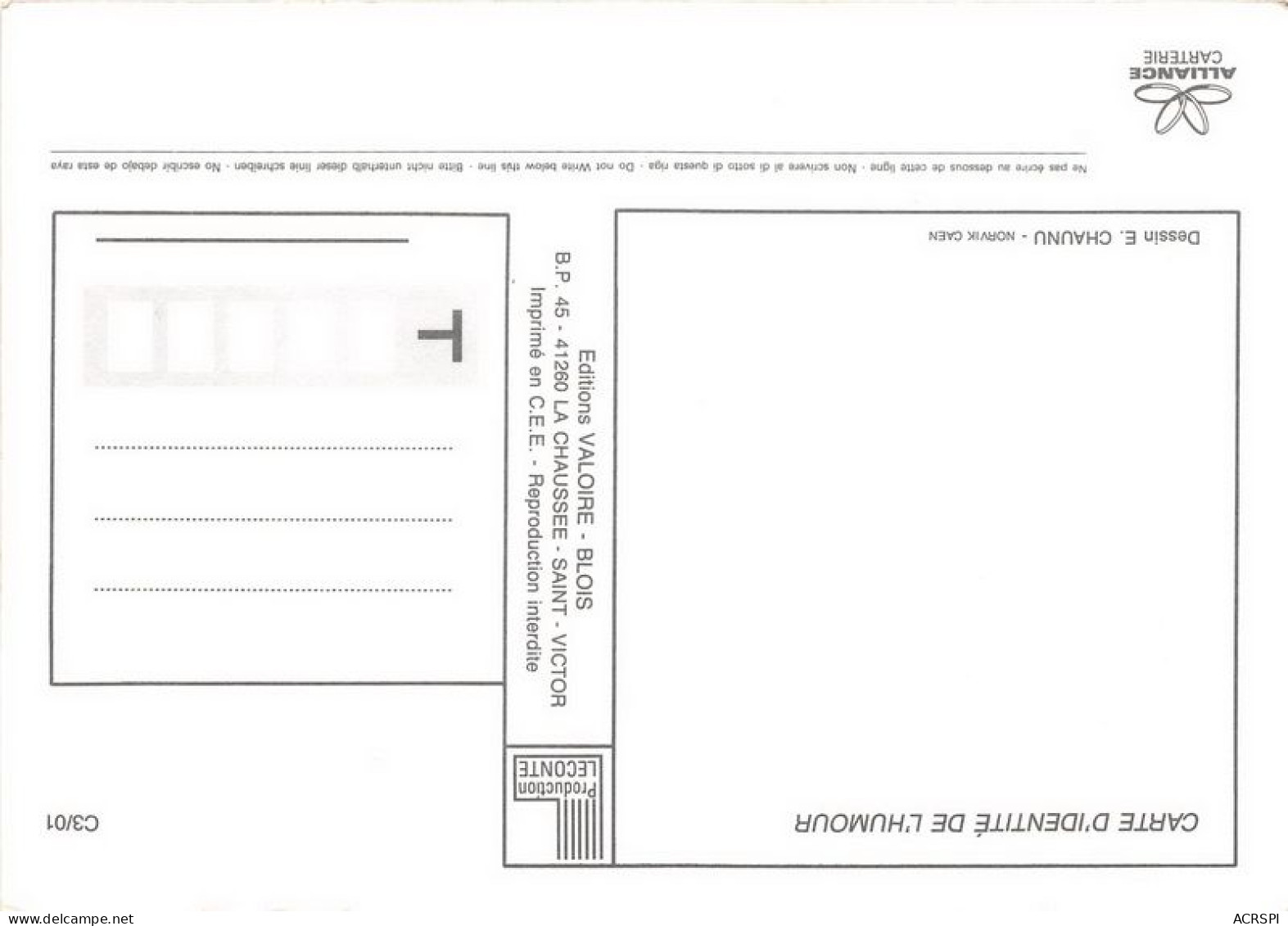 Carte D Identite De L Humour Du Tennisman 7(scan Recto-verso) MA1206 - Humour