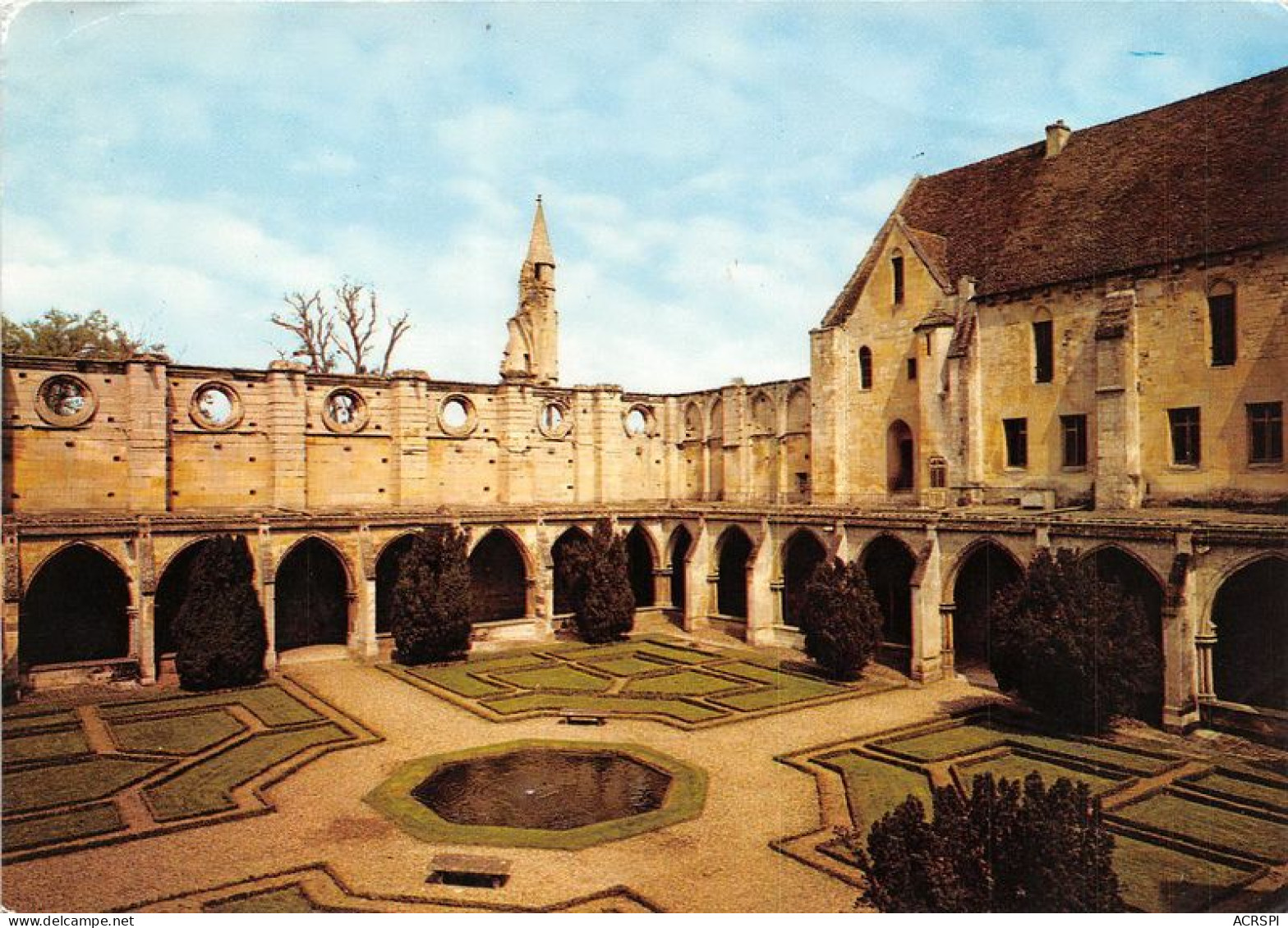 Abbaye De Royaumont Le Cloitre Et La Tourelle De L Abbatiale 27(scan Recto Verso)MA1201 - Asnières-sur-Oise
